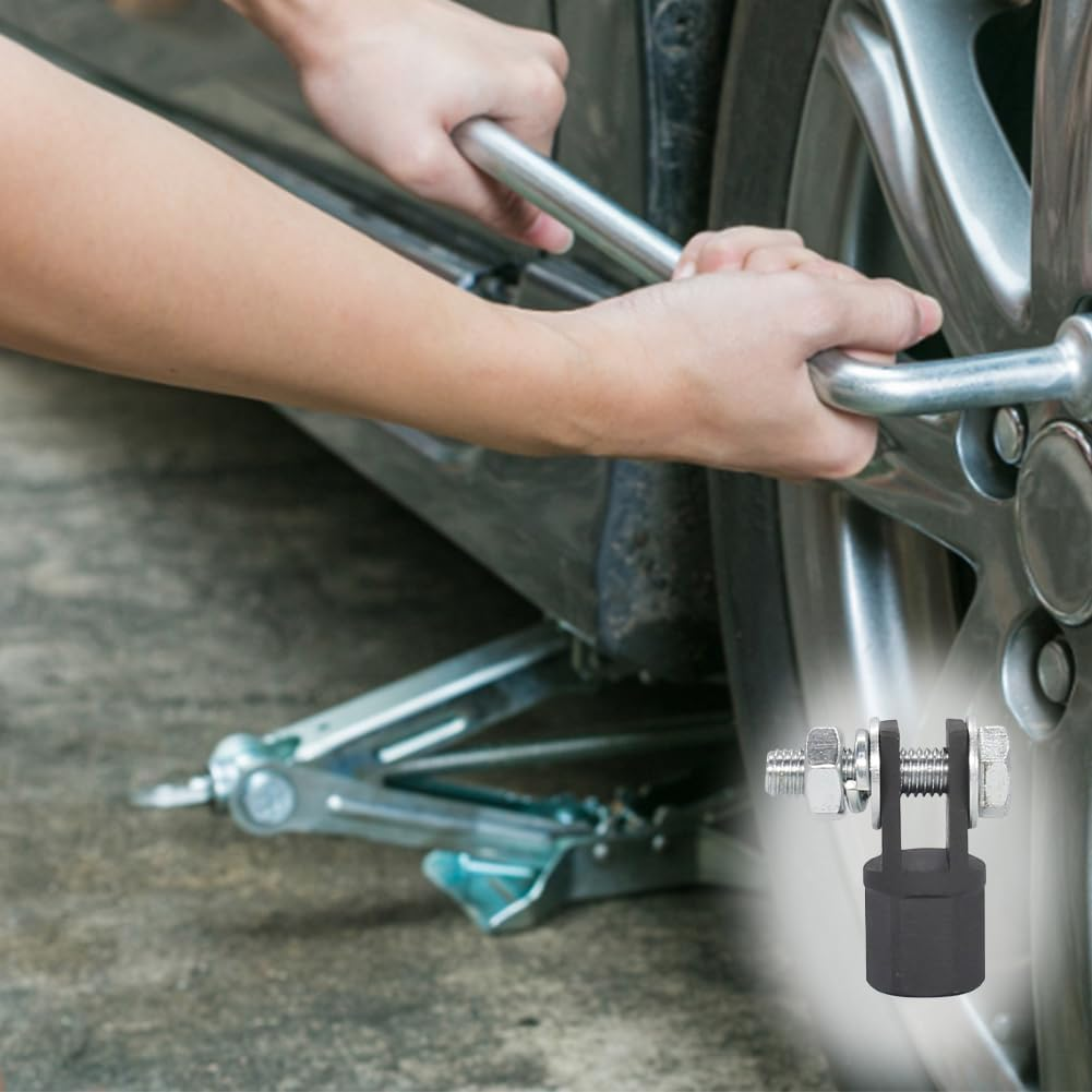 1/2'' Scissor Jack Adapter,Rv Trailer Socket for Drive Impact Wrench,Portable Scissor Jack Drill Adapter,Trailer Jack Drill Adapter,Drill Adaptor for Car,Trailer,Rv Accessory image number 6