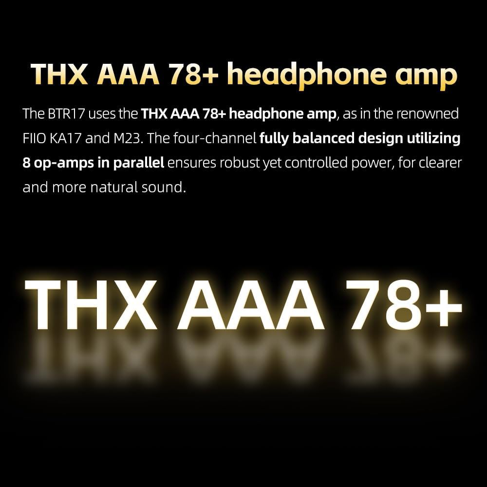 Fiio BTR17 Bluetooth 5.4 USB DAC AMP with LDAC, Aptx Lossless. Dual ES9069Q, 10-Band PEQ, THX AAA 78+Amps 3.5Mm Unbalanced & 4.4Mm Balanced (Blue) image number 2