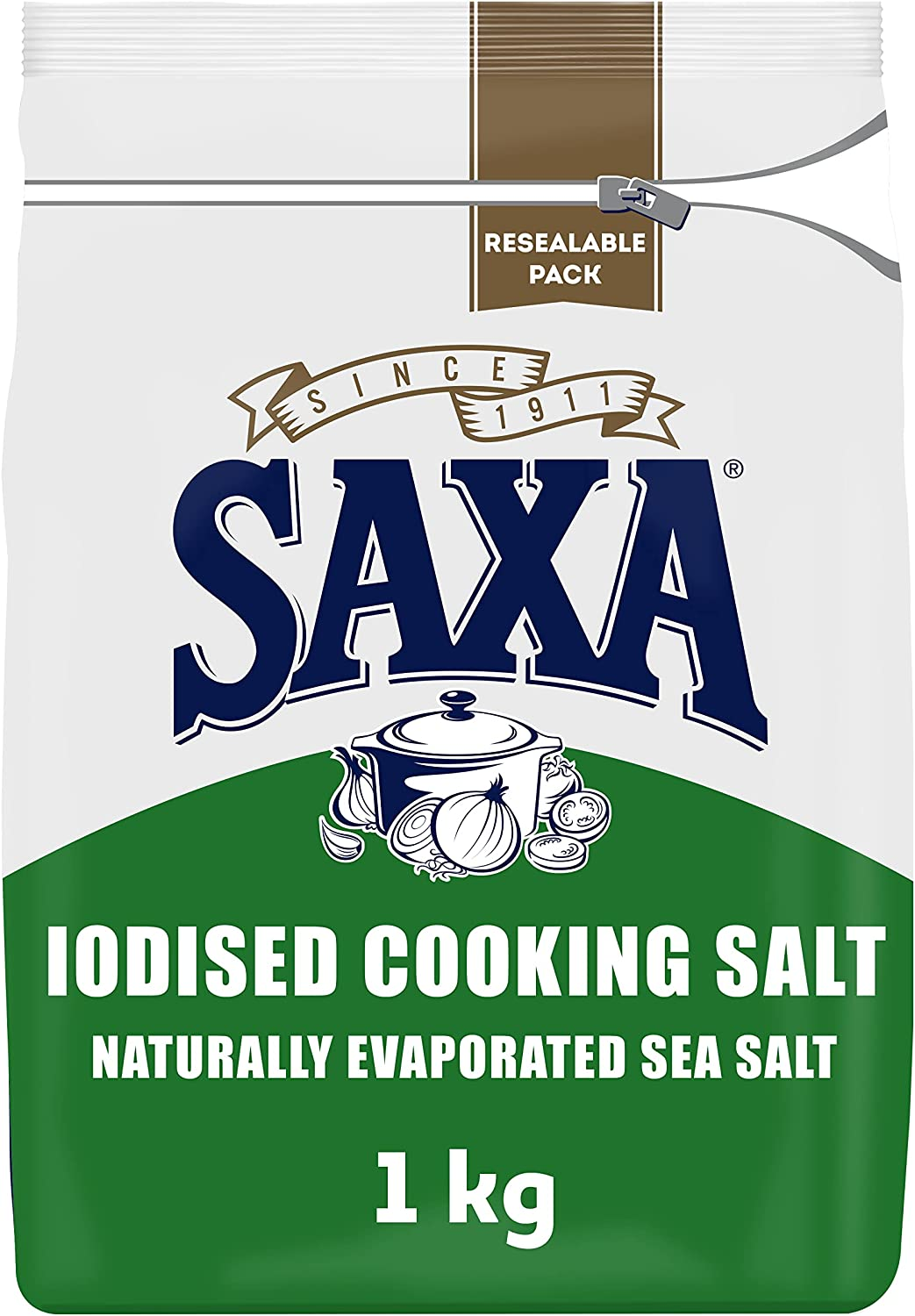 Saxa Iodised Cooking Salt Bag Catering Bulk Flavour for Cooking Saxa Seasoning Saxa Spice All Purpose Seasoning 1Kg