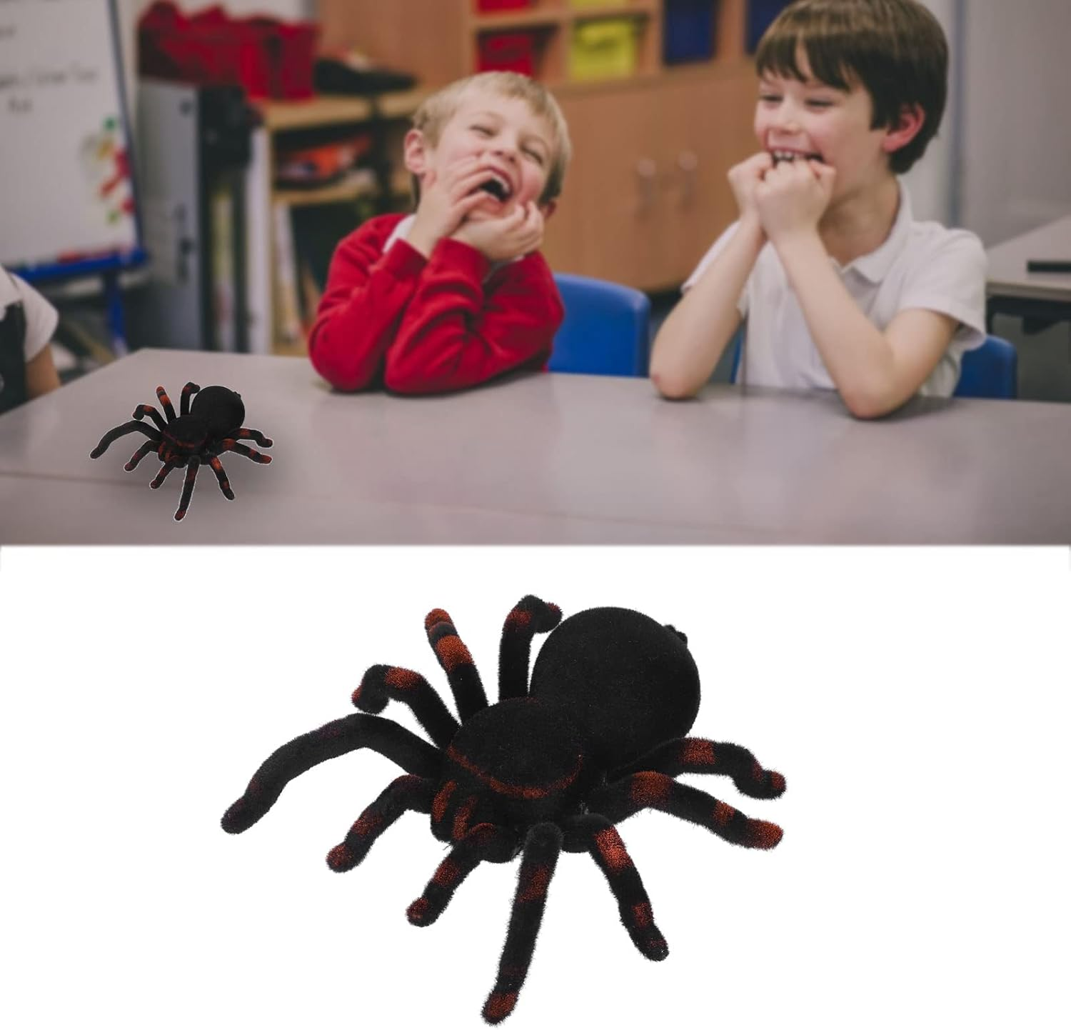 Remote Control Spider Toys, Moving Pet RC Spider Toys Realistic for Halloween for Fool Day for Birthday (781) image number 3