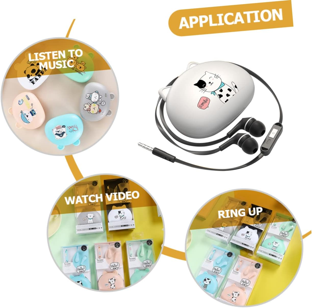 In-Ear Corded Earphones with Microphone Compatible with Popular Smartphones Wired Earbuds Portable for Mobile and Computer Use Dc0.5-2.0V Voltage Range