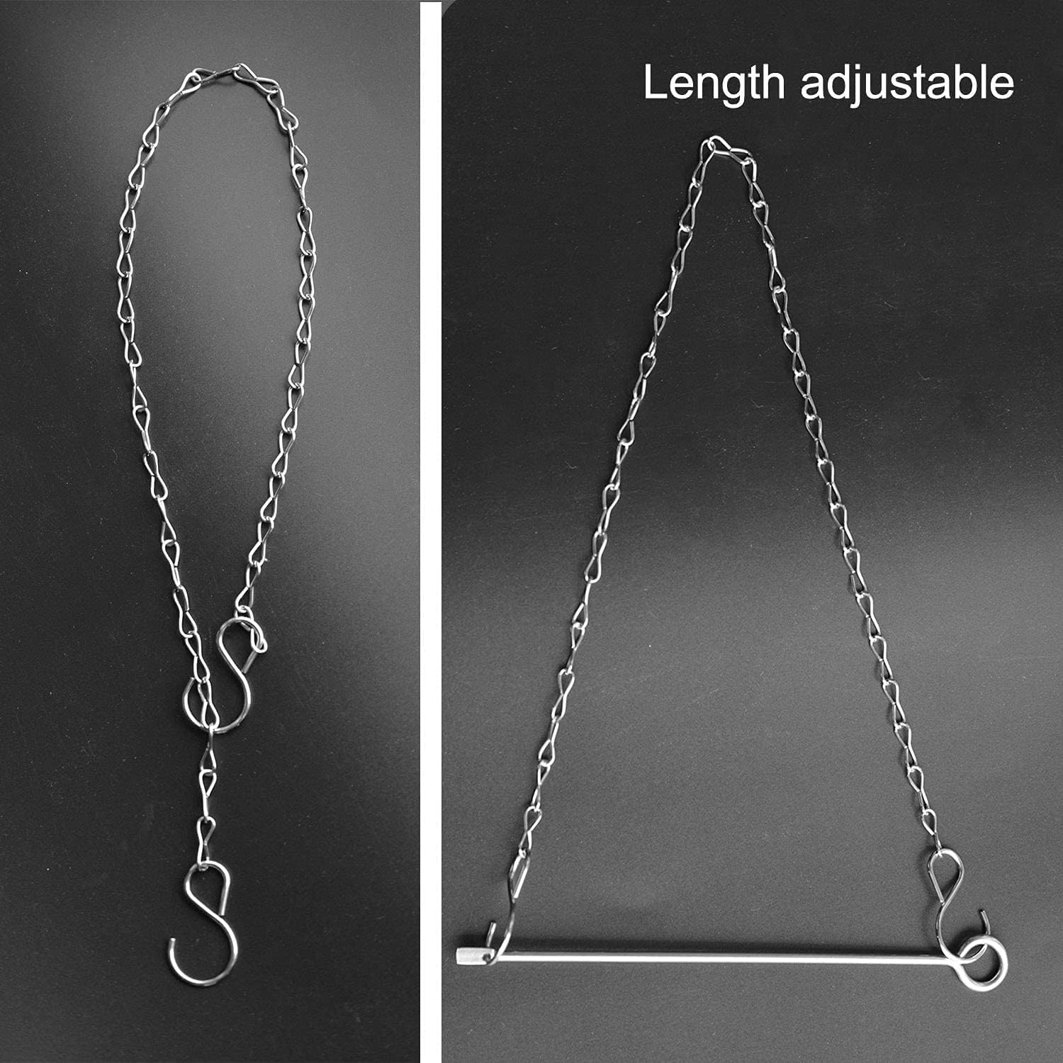 Chicken Veggies Skewer Vegetable Hanging Feeder Fruit Feeder for Hens Large Birds Pet (Stainless Steel, One Size) image number 4