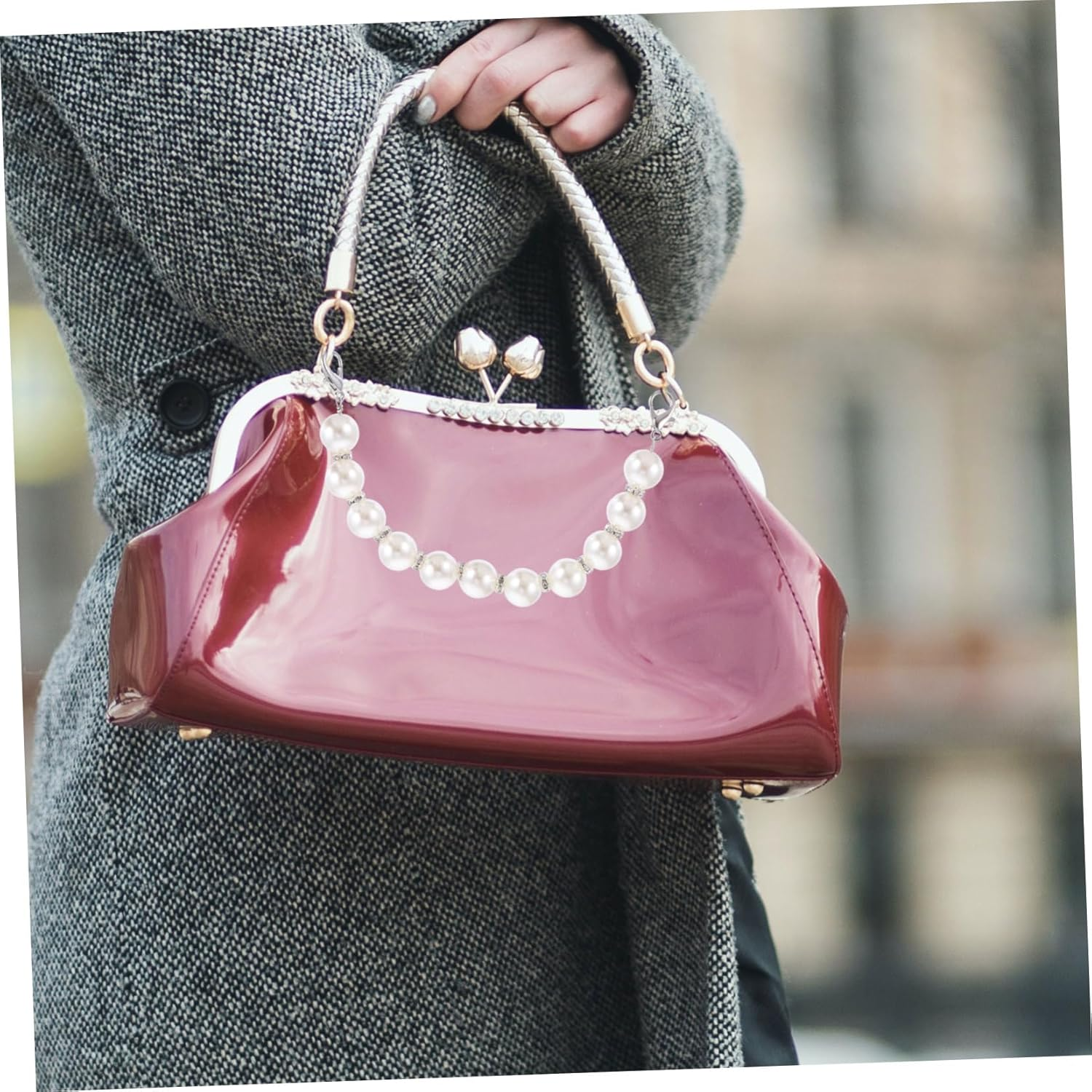 PLAFOPE Pearl Chain for Purse Handbag Chain Replacement for Travel Handbag Bag Strap image number 6