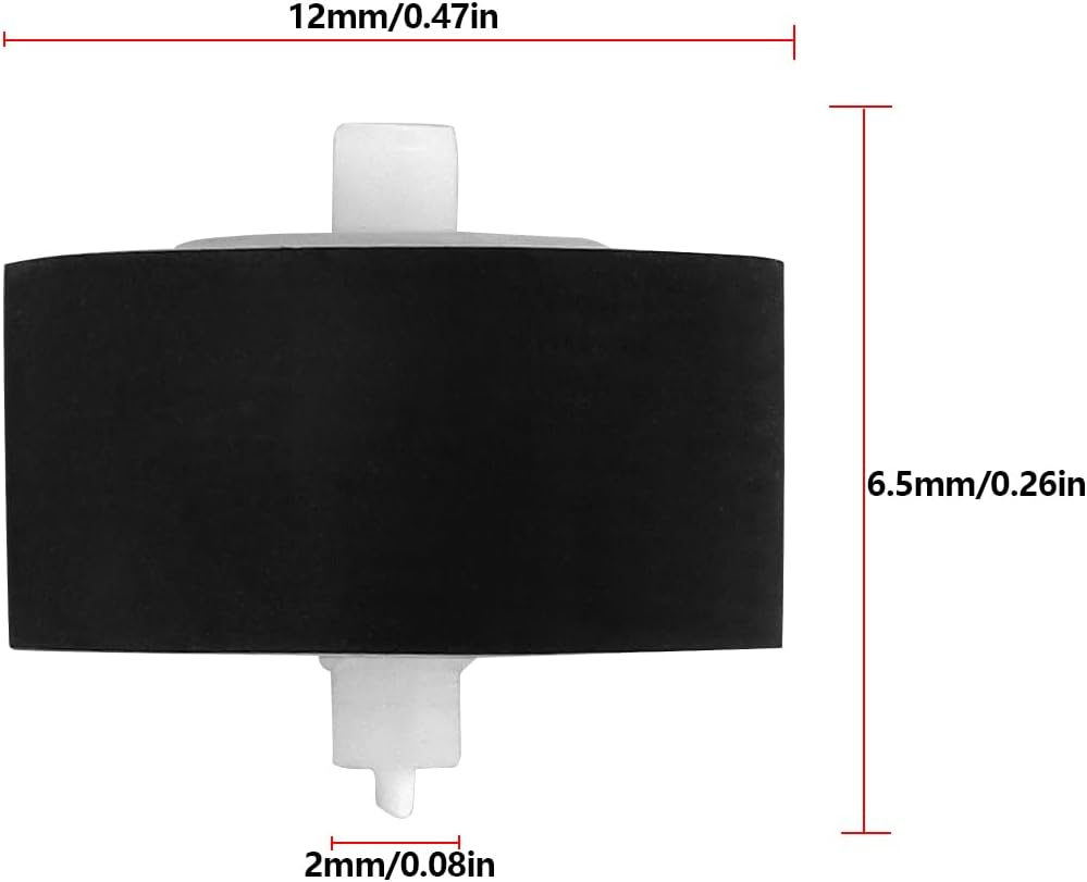 Emagtech 4Pcs Rubber Pinch Wheels RDP0055 Compatible with Technics RS-AZ6/AZ7/BX501/BX646/TR373 VCR Cassette Player Roller