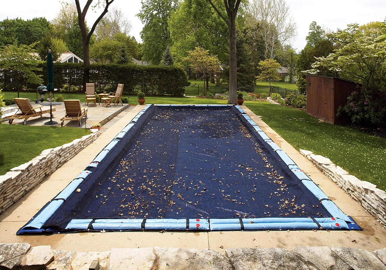 Blue Wave 16-Ft X 32-Ft Rectangular Leaf Net in Ground Pool Cover image number 1