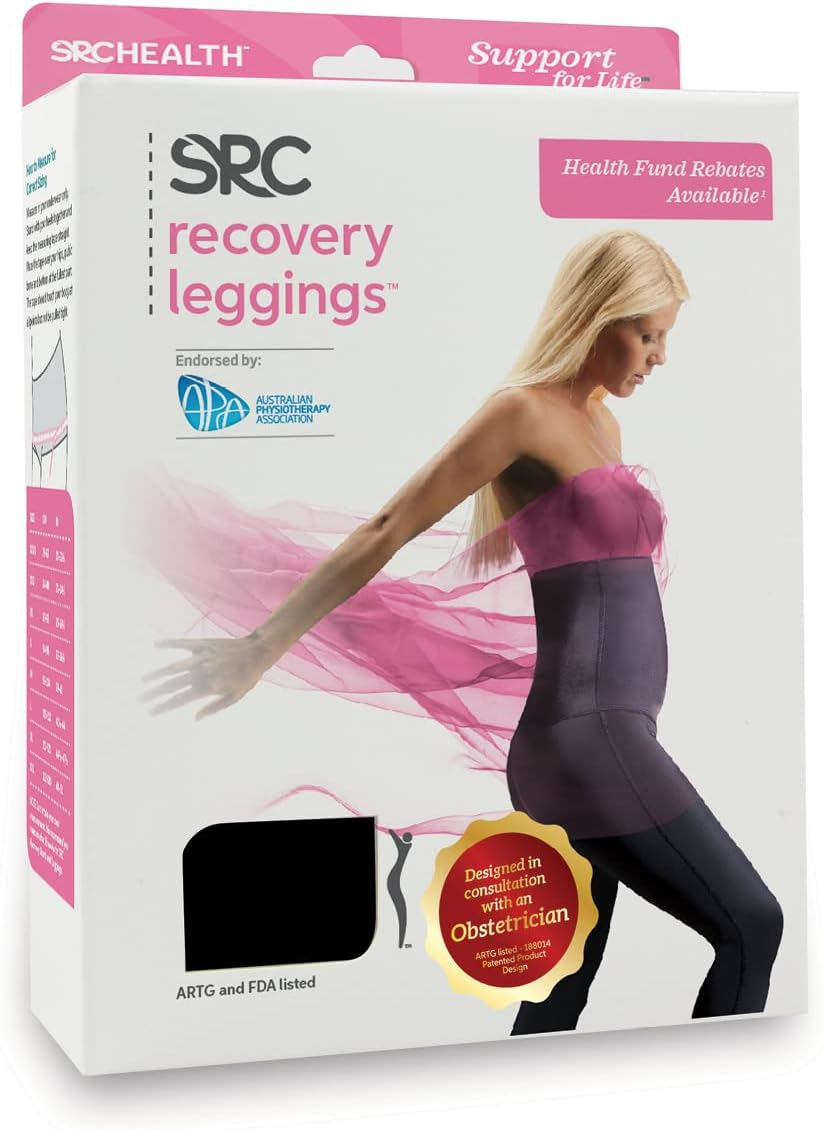 SRC Recovery Post Partum Leggings for Women High Waist Full Length Black image number 6