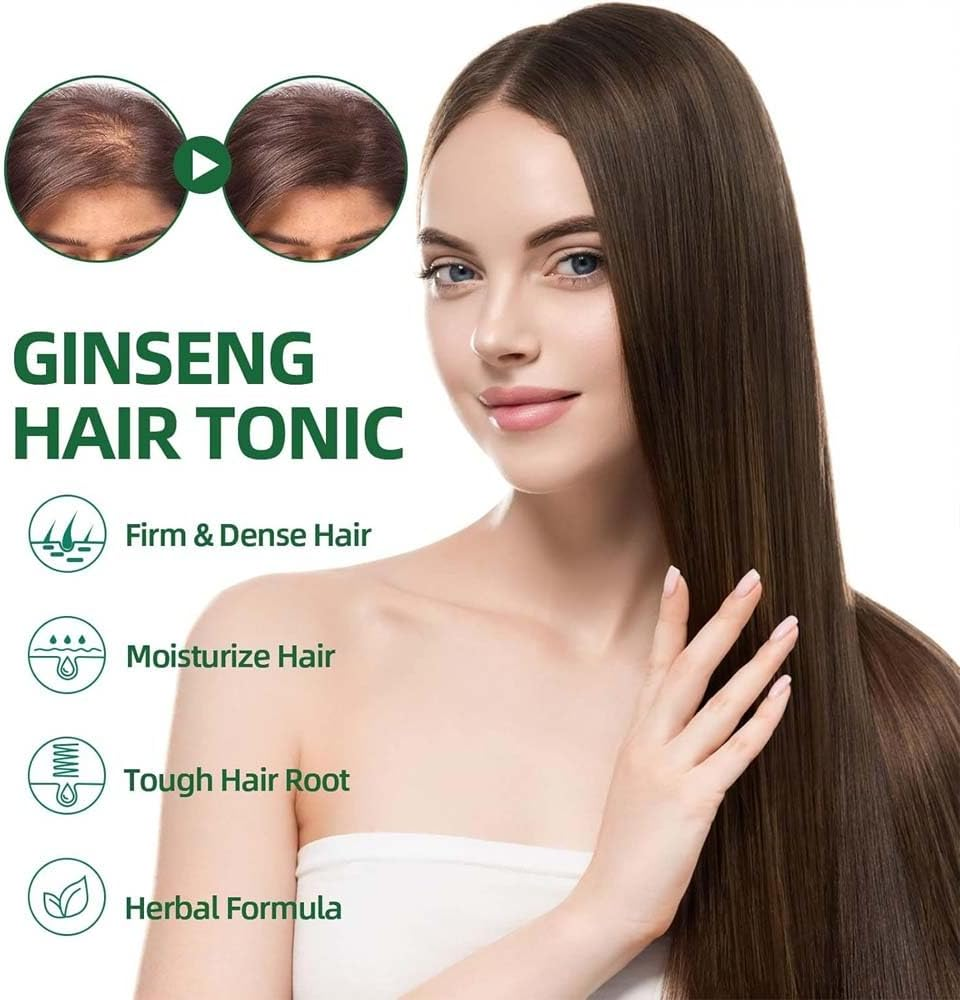 Red Ginseng Hair Growth Spray,Hair Growth Spray Natural Herbs Ginseng,Ginger Spray Serum for Women & Men (2Pcs) - 2Pcs image number 2