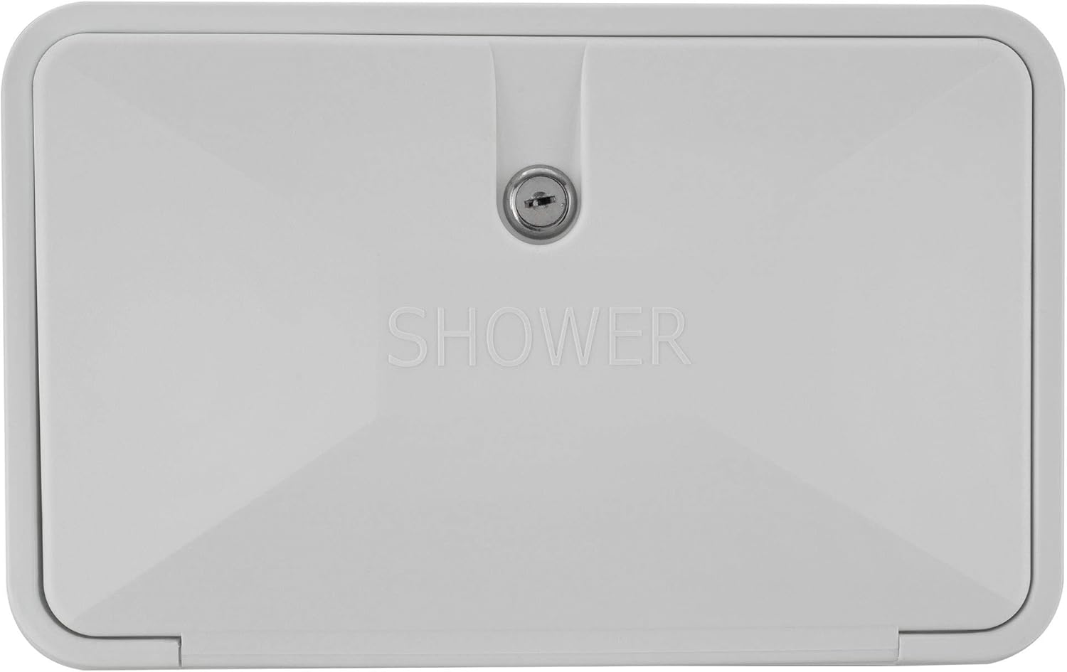 RV Exterior Shower Box Kit Faucet Hose Camper Trailer Cowboy Shower White image number 4