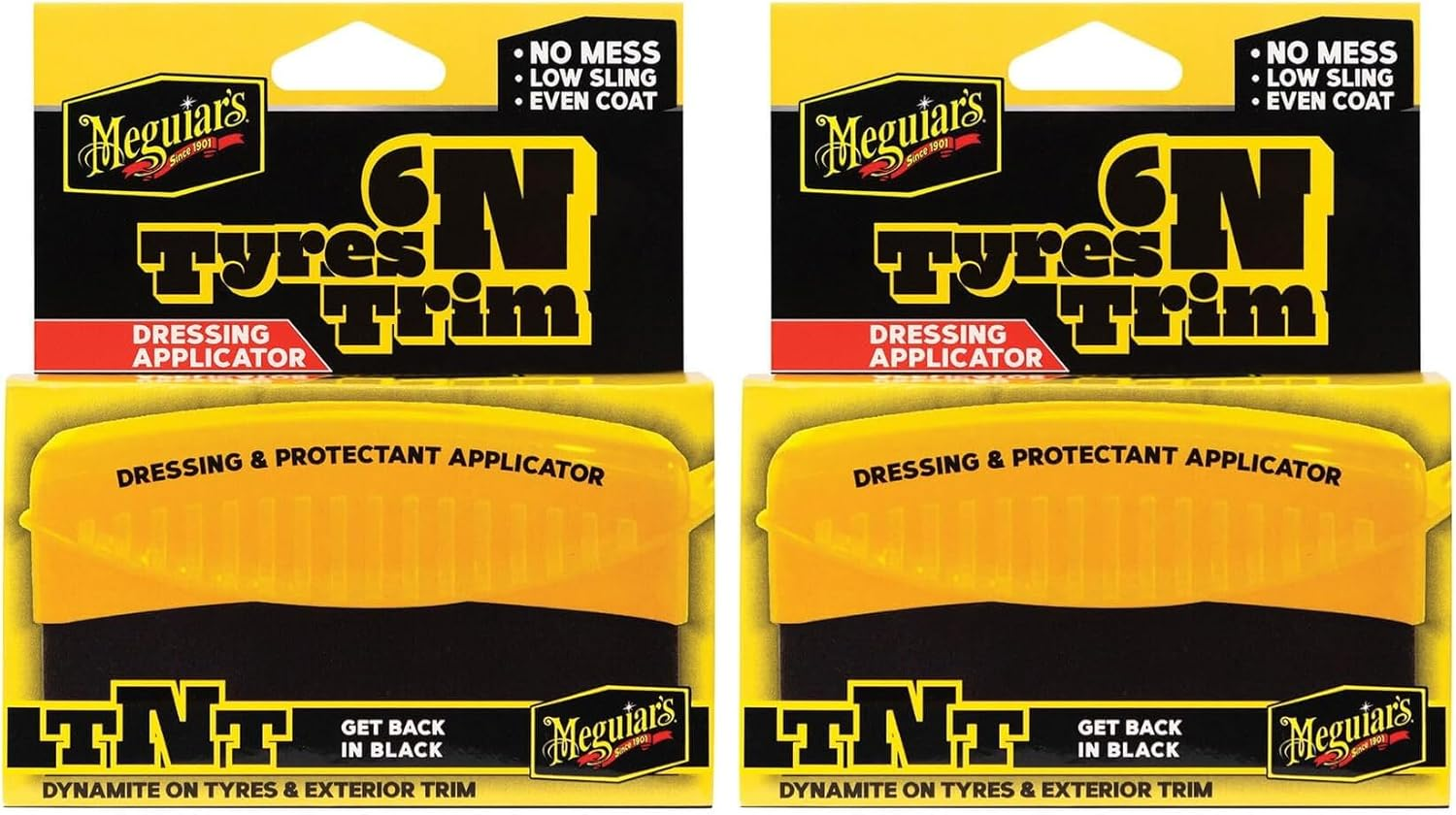 Meguiar'S Tyres 'N Trim Dressing and Protectant Applicator - Featuring Soft, Tight-Cell Foam to Spread Your Favourite Meguiar&rsquo;S Tyre Shine, Exterior Dressing, or Protectant Smoothly and Evenly image number 2