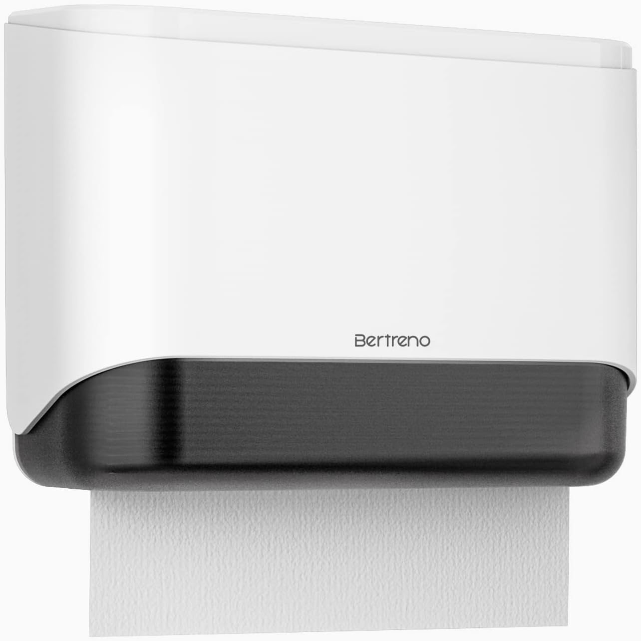 Bertreno Commercial Paper Towel Dispenser Wall Mount Paper Towel Holder Large Capacity 200 Multifold/Trifold/C Fold Hand Towel Dispenser Bathroom Tissue Dispenser (White)