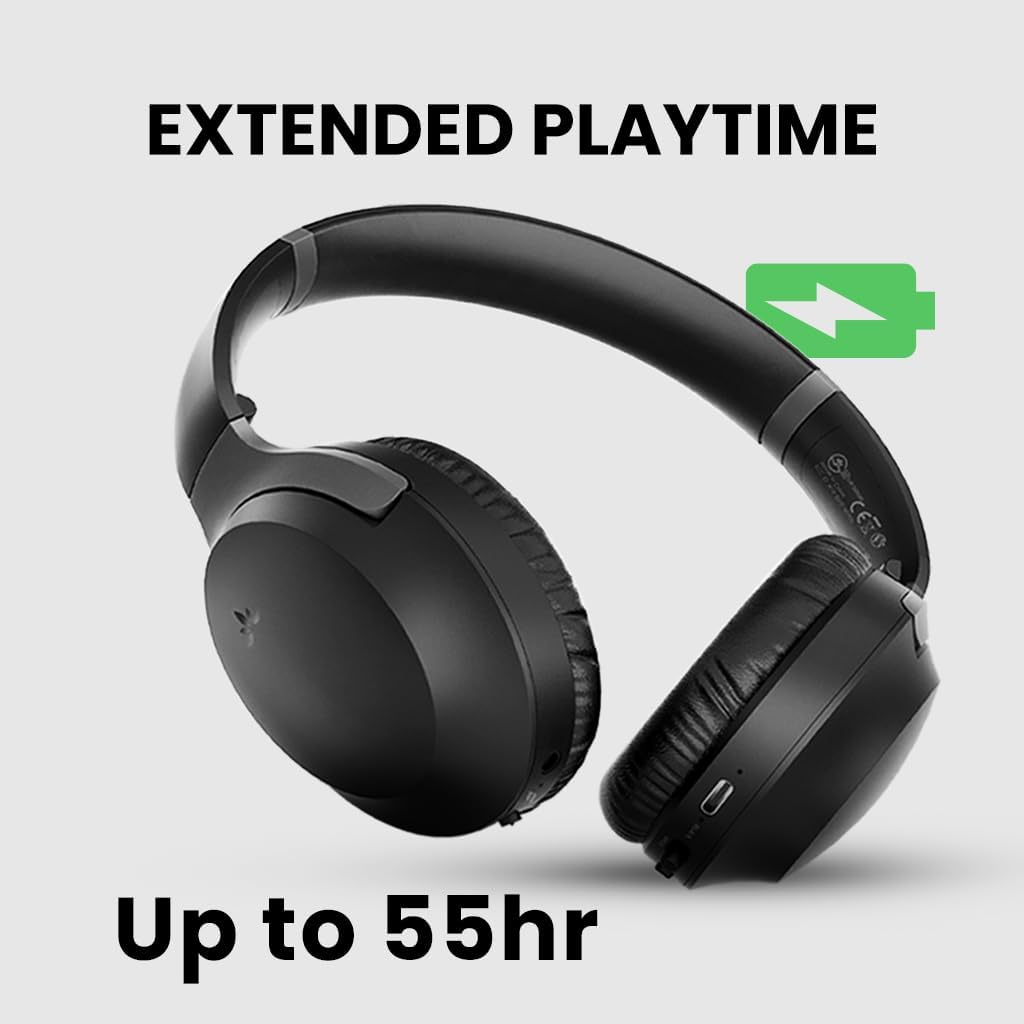 Avantalk Aria 3 - Bluetooth 5.3 LE Audio Headphones with Detachable Noise-Cancelling Mic for Work Calls & Music, 55 Hrs Wireless Headset with Sidetone for PC Computer and Phone image number 1