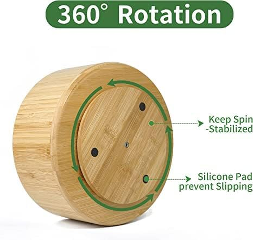 Vaefae Bamboo Pen Holder Organizer, round Rotating Art Supply Organizer, Hold 420 Pencils, Desktop Storage for Marker Pens, Colored Pencil, Art Brushes, Etc. image number 5