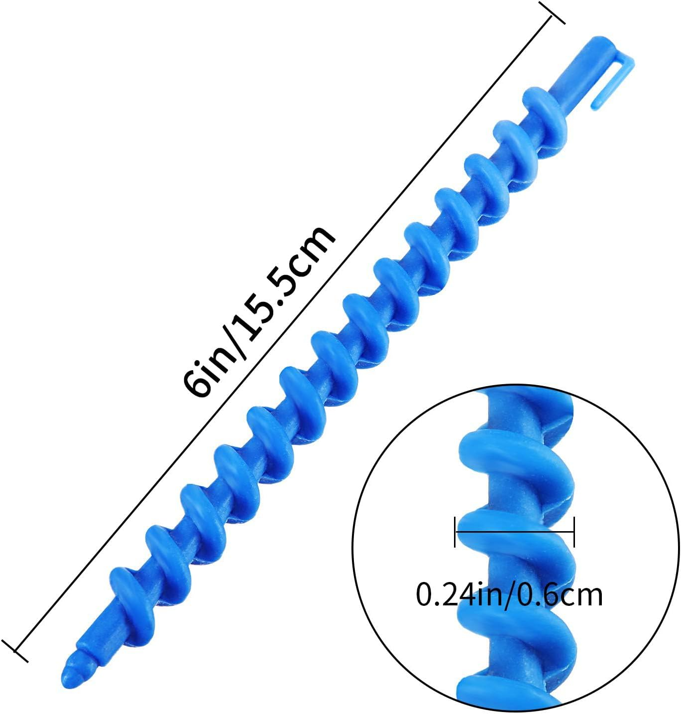 LALOCAPEYO 30 PCS Spiral Hair Perm Rods Set Self Grip Rollers Tools Curly Hair Tool Multi Functional Curler Hair Curling Rollers Spiral Perm Rods Hair Tool (S) image number 2