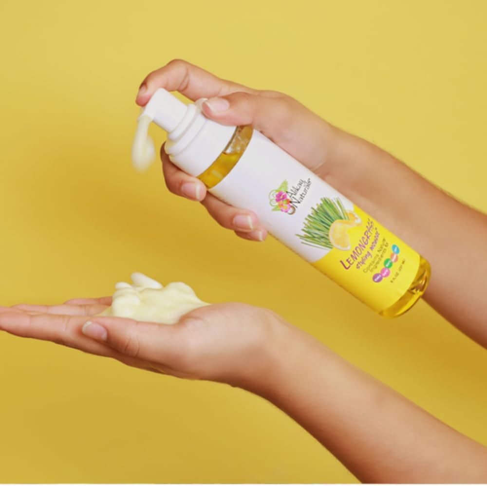 Alikay Naturals Lemongrass Styling Mousse 8 Oz image number 2