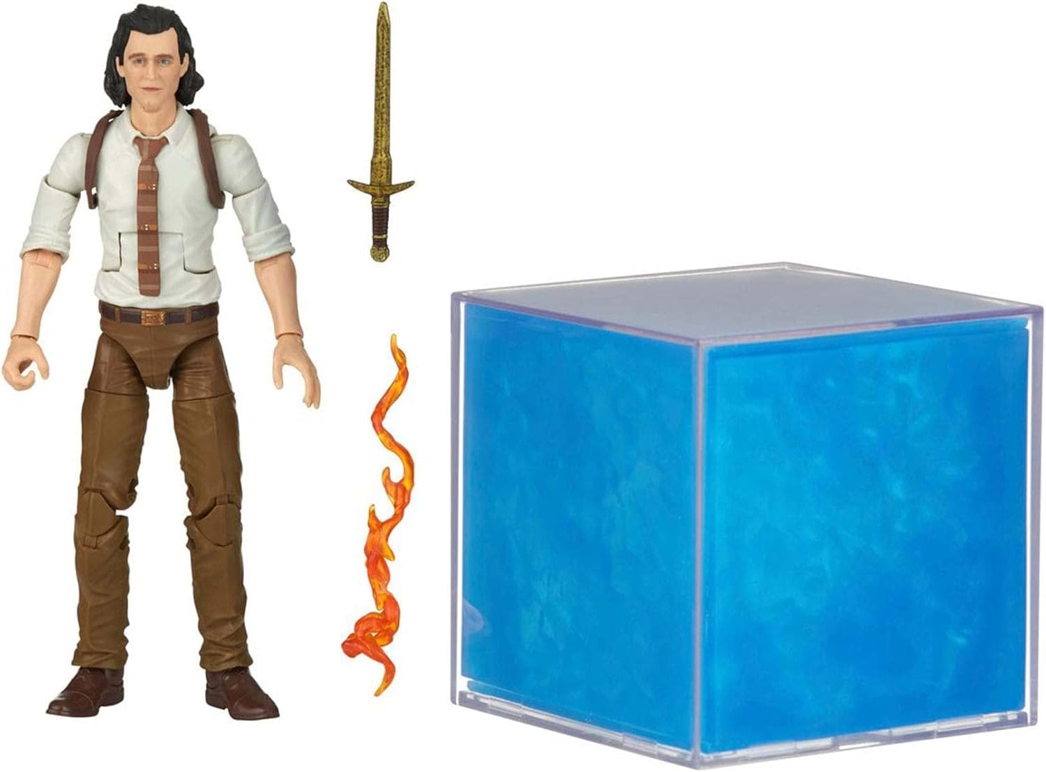 Avengers Marvel Legends Series Tesseract Electronic Role Play Accessory with Light FX, Marvel Studios&rsquo; Loki Roleplay Item and 6&rdquo; Collectible Loki Figure image number 2