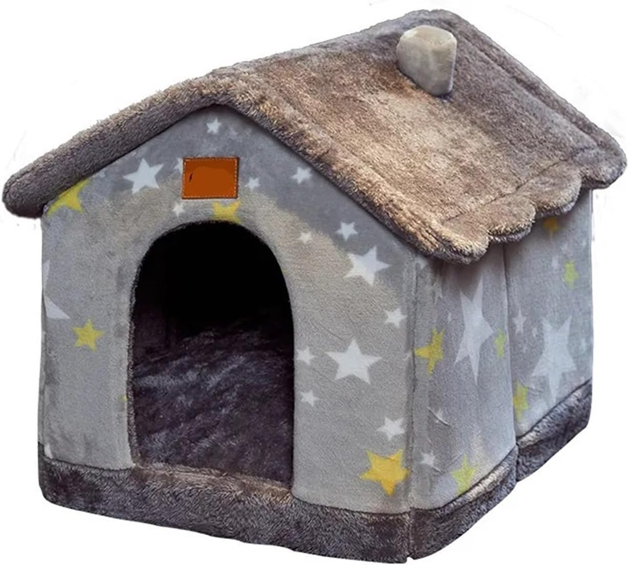 Pet Bed Foldable Dog House Pet Cat Bed Winter Dog Villa Sleep Kennel Removable Comfort (Color : Brown Bear, Size : Large) image number 4