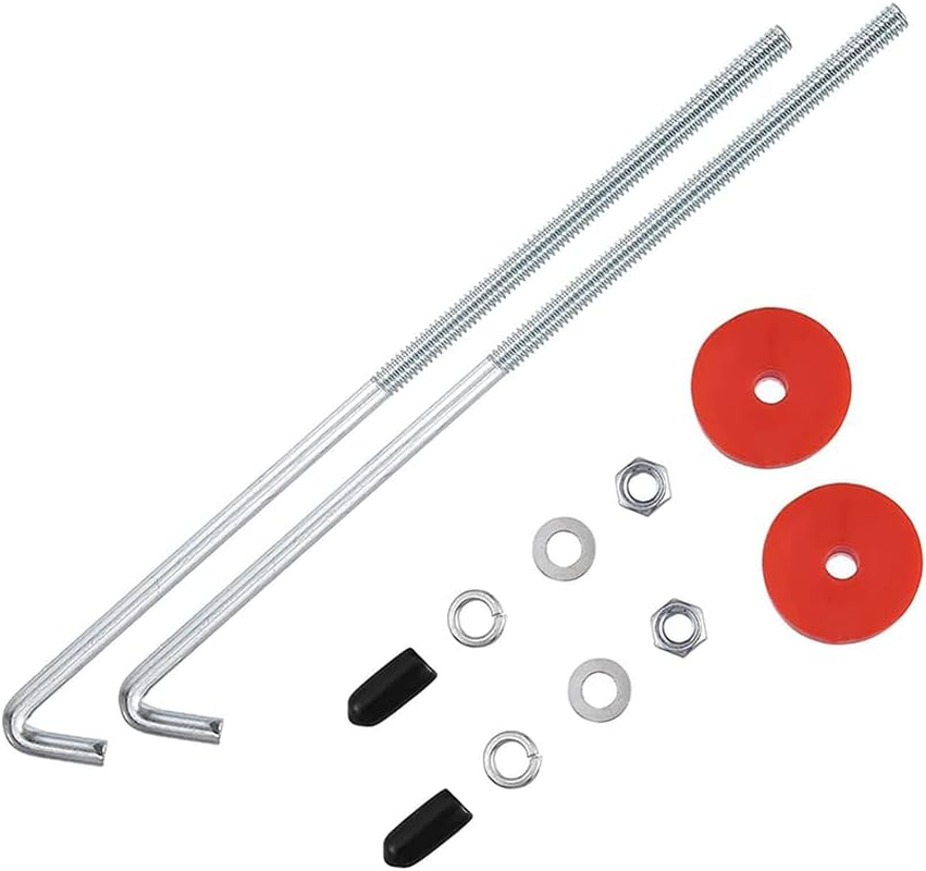 Car Battery Hold down J Bolts,18-8(304) Stainless Steel Battery Hold down Bracket J Hooks,Universal Battery Hold down Kit for Firmly Support Car Battery (8 Inch/2Pcs) image number 6