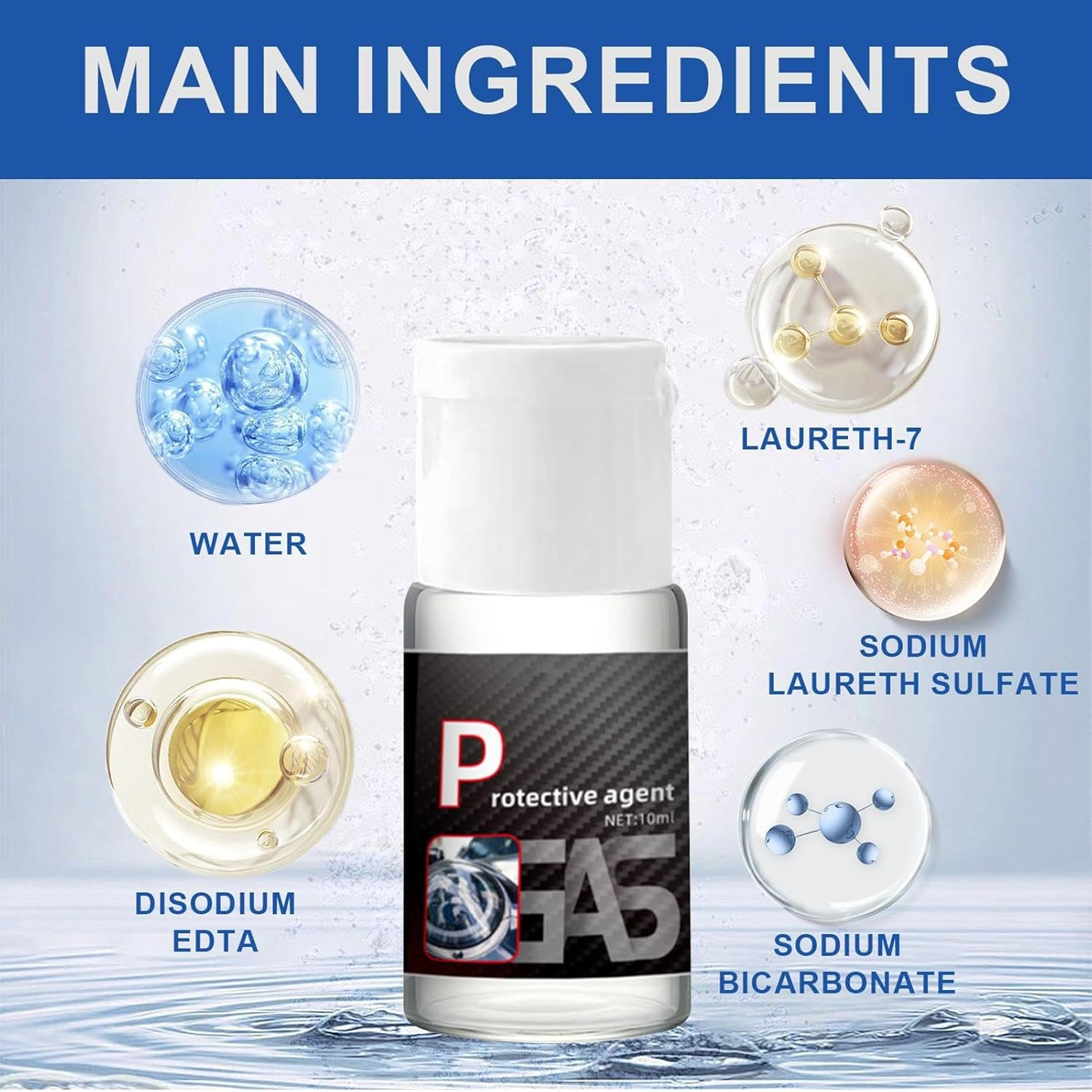 Furtryvl Headlight Restorer,Car Headlight Repair Fluid 10Ml - Long-Lasting Polishing Automotive Detailing Supplies for Maintenance Vehicle Restoration Safe Driving Daily Care image number 2