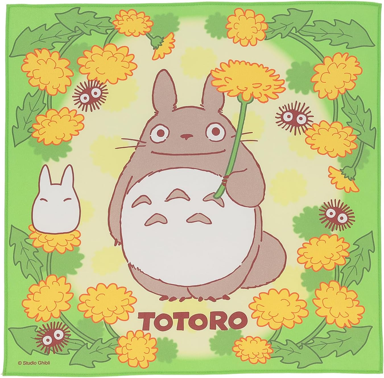 Marushin 1025013900 Handkerchief, My Neighbor Totoro Silhouette, Character, Kindergarten, School Entrance Preparation, Kindergarten, Elementary School, Boys and Girls