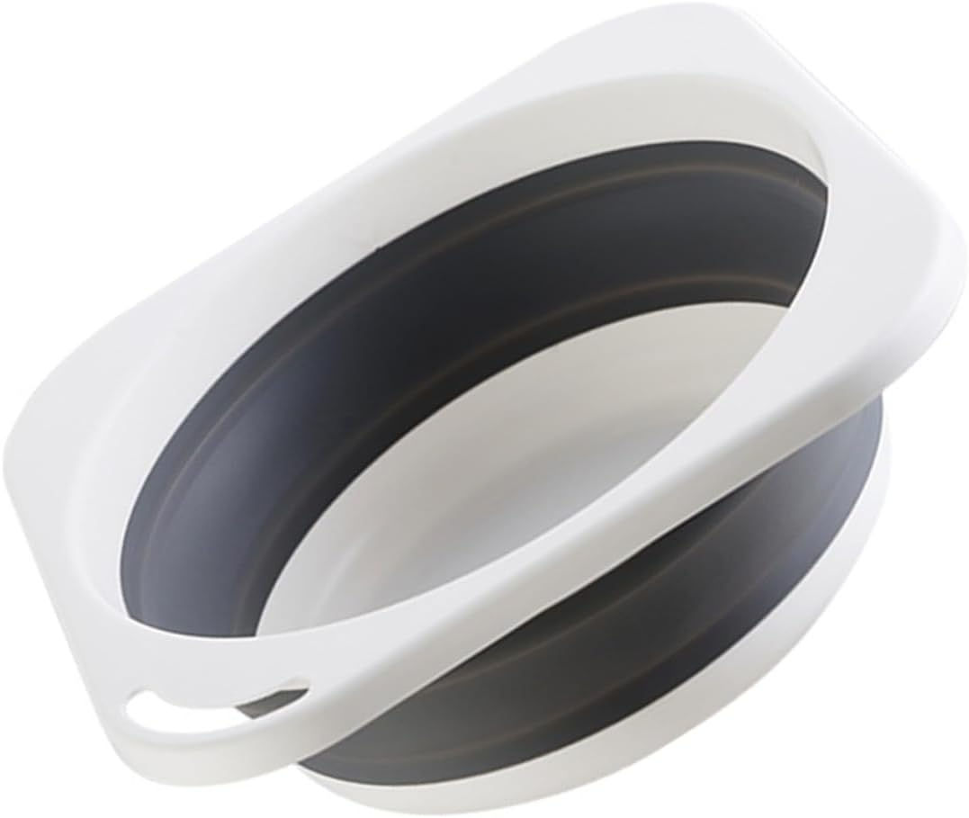 Folding Wash Basin Kitchen Basin Household Washbasin Gray Medium Portable Collapsible for Laundry and Handwashing Home Use image number 3