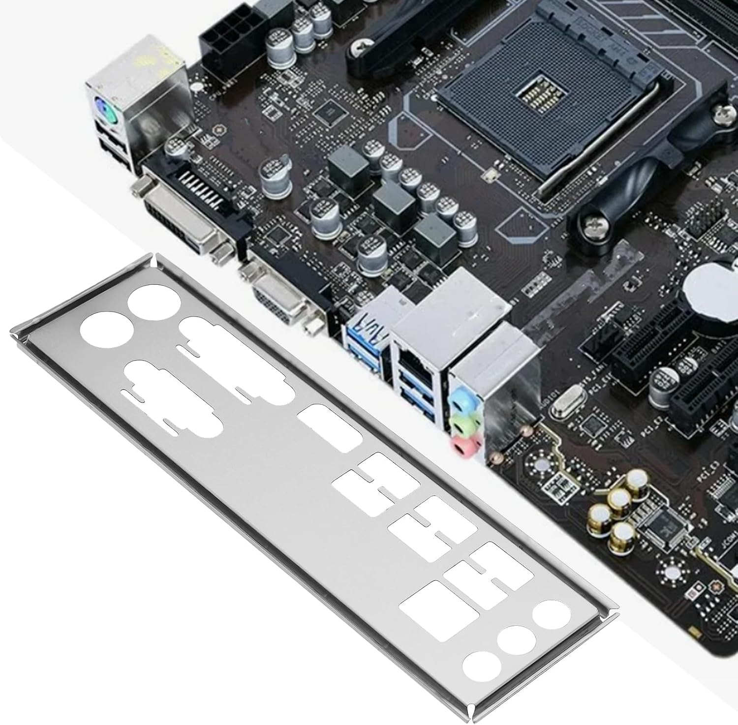 LT Easiyl Computer Case I/O Shield Plate Blank Compatible with MSI A320M PRO M2 V2 B450M PRO M2 V2 image number 3