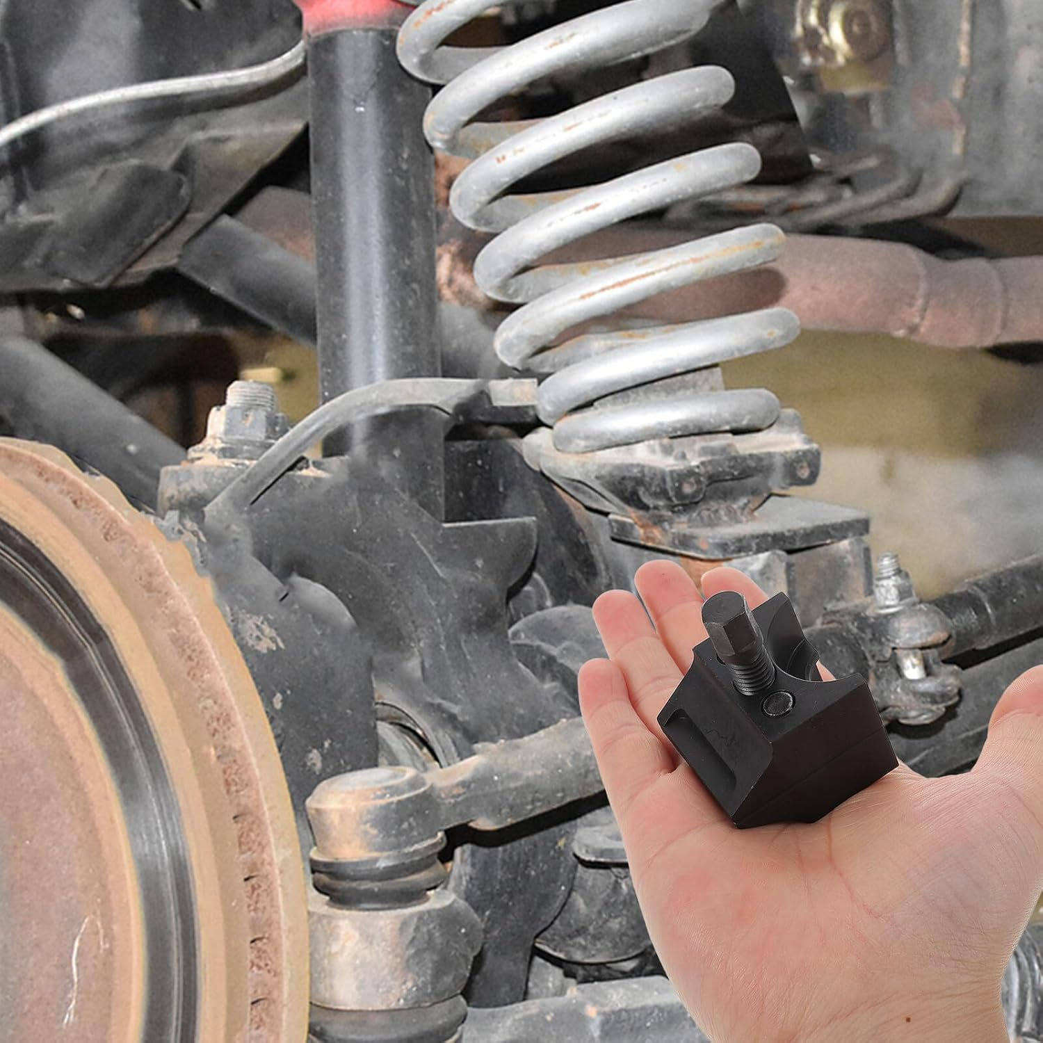 LALADEFIEE Double-Ended Splitter for Car Suspension and Steering Spreader Tool Suspension Strut Split Hub Clamp Versatile Automotive Repair Equipment Compatible with Multiple Models image number 4