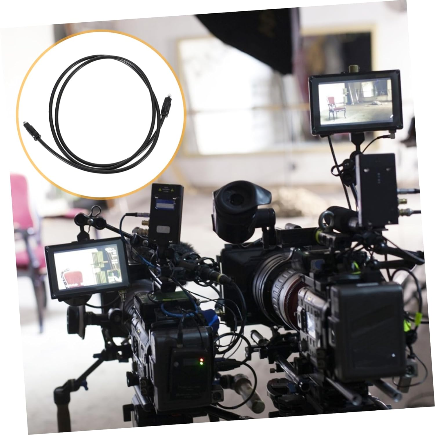 HOMSFOU 6Pcs Optical Audio Cable for Tv Digital Audio Cable for Home Theater Fiber Optic for Sound Bar Od Reliable Connection image number 4