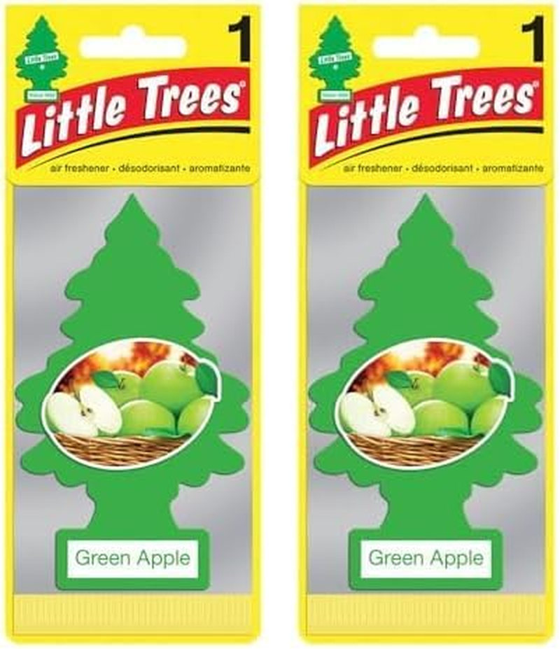 Little Trees Green Apple AIR FRESHENER Single Pack - 1 Count (Pack Of 1) image number 1