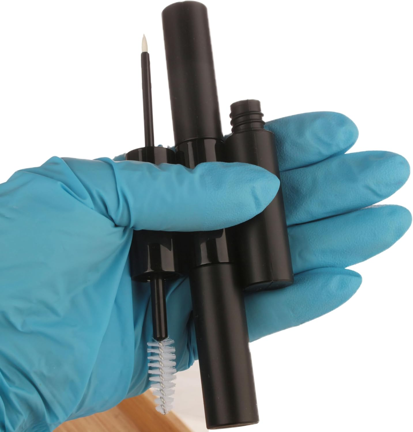 COSIDEA 10PCS Empty 5Mlx2 Dual Ended Mascara Tubes and Eyeliner Tube 10Ml 2 in 1 Mascara Tube and Wand for Castor Oil Eyelash Glue Bottle image number 5