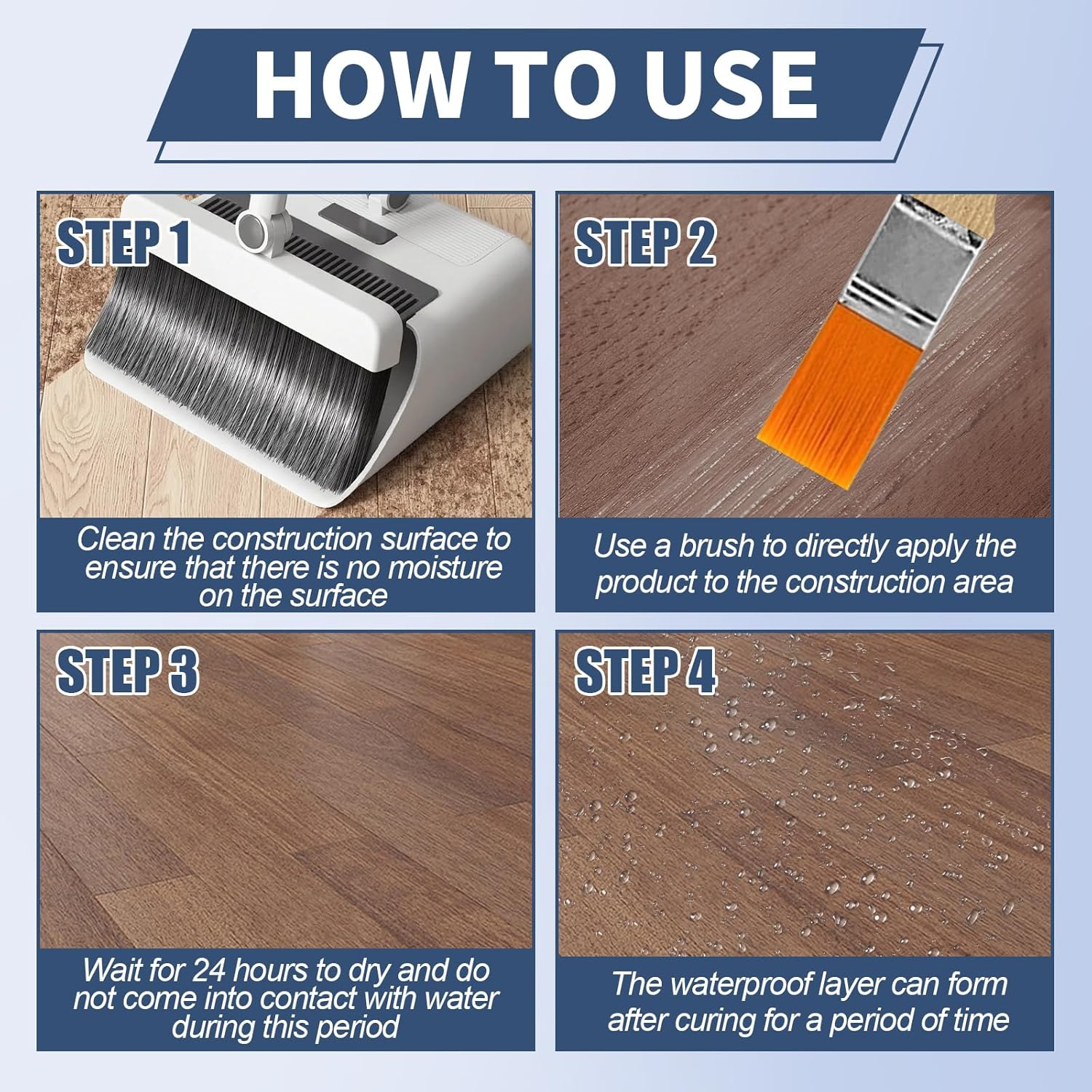 Transparent Waterproof Coating, Waterproof Sealant, Invisible Waterproof Agent, Suitable for Waterproofing and Anti-Seepage on Concrete and Ceramic Tile Surfaces(10.58 Oz) image number 2