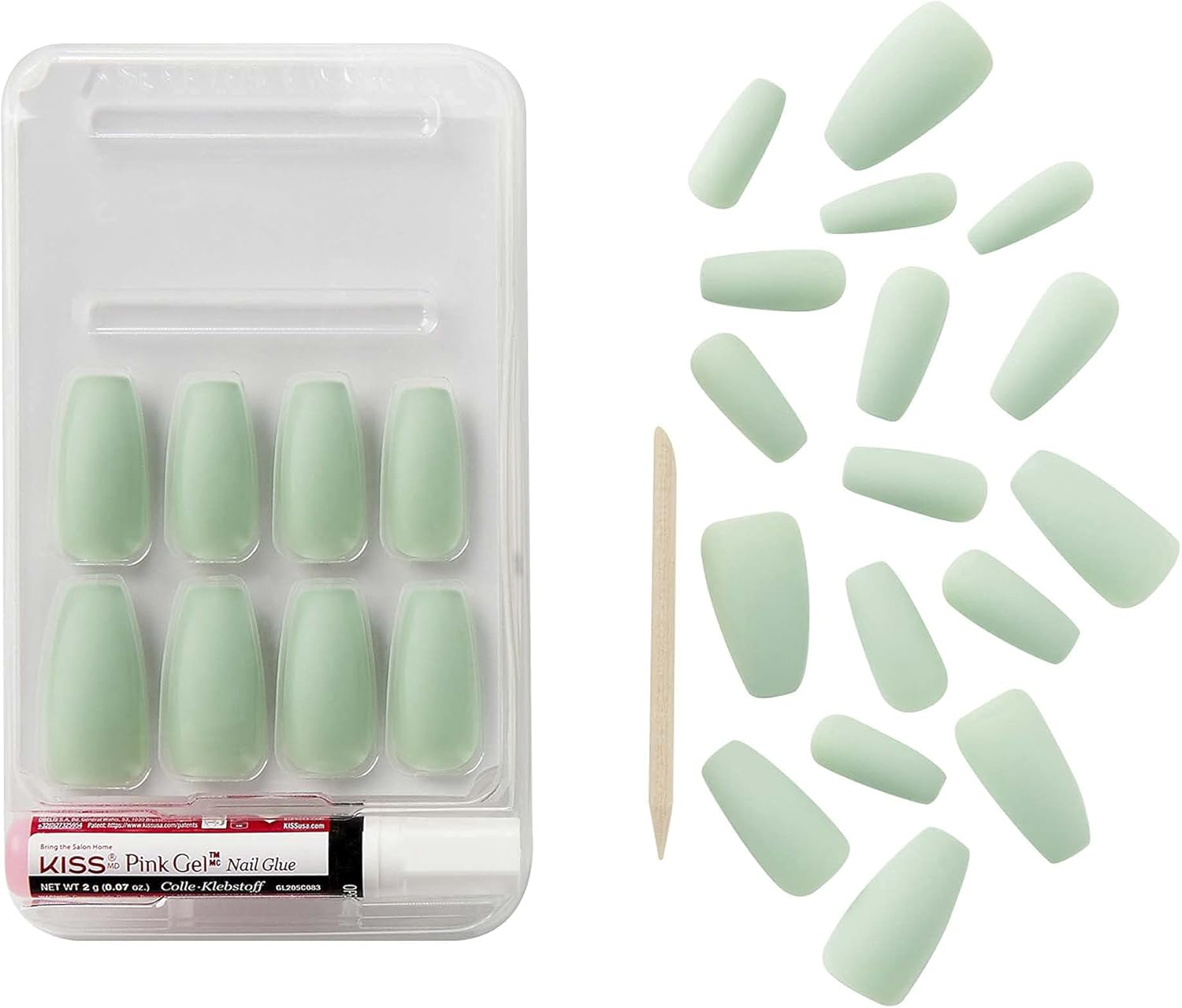 Goldfinger Full Cover Nails Press on 24 Nails Long Length image number 4