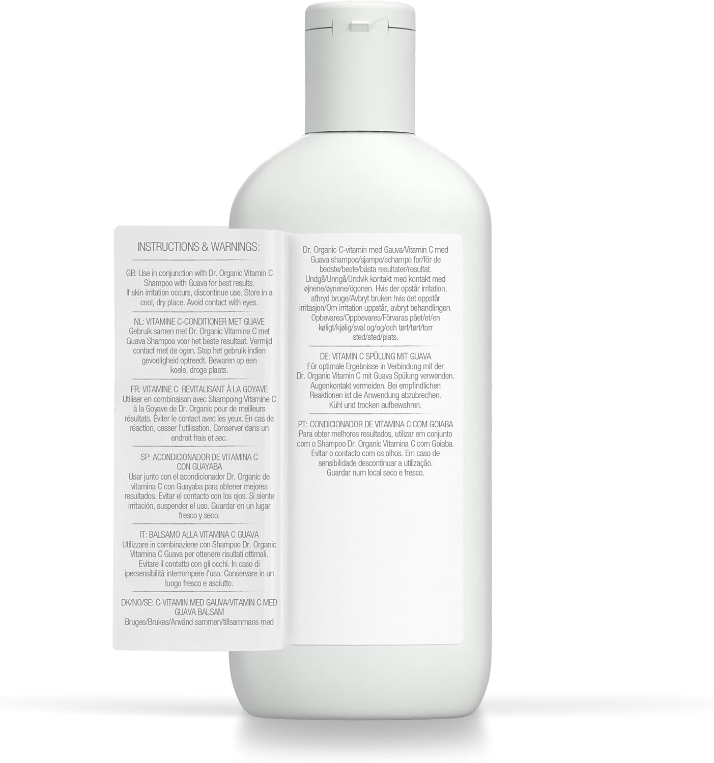 Dr Organic Guava Conditioner, Vitamin C, Coloured Hair, Mens, Womens, Natural, Vegan, Cruelty-Free, Paraben & Sls-Free, Organic, 265Ml, Packaging May Vary image number 2