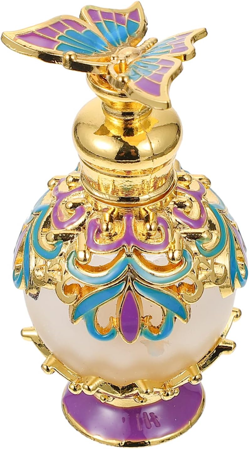 GARVALON Flavor Bottles Perfume Sample Bottle Empty Perfume Container for Cosmetic Liquid Storage and Decorative Handicraft Usage Random Color