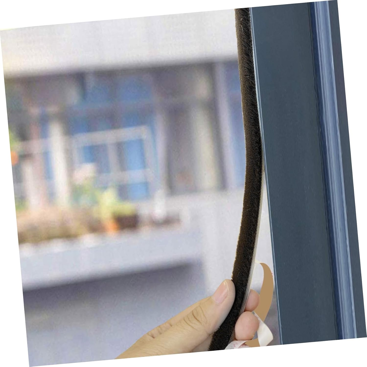 2Rolls Shockproof Foam Tape Eva Sealing Strip Window Seal Tape for Draft Stopper Heavy Duty Weather Seal image number 5