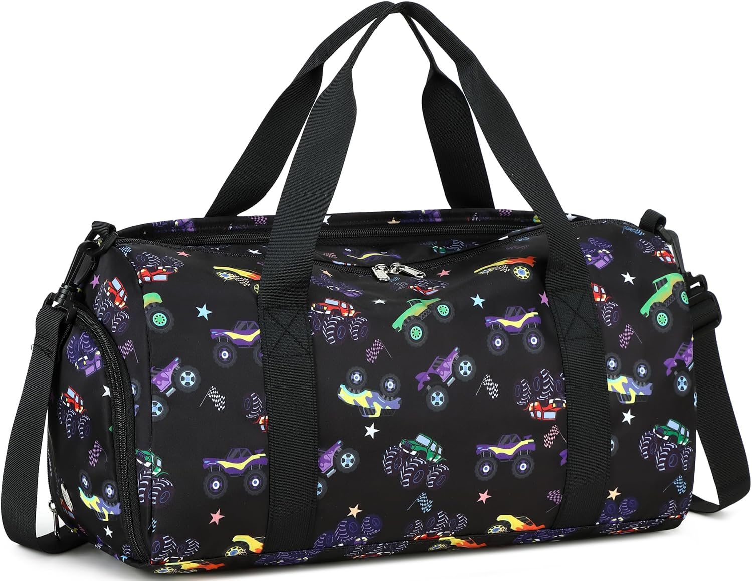 Gym Bag Sports Duffle Bag with Wet Pocket Weekender Overnight Bag with Waterproof Shoe Pouch and Air Hole for Men Women Travel Foldable Bag image number 2