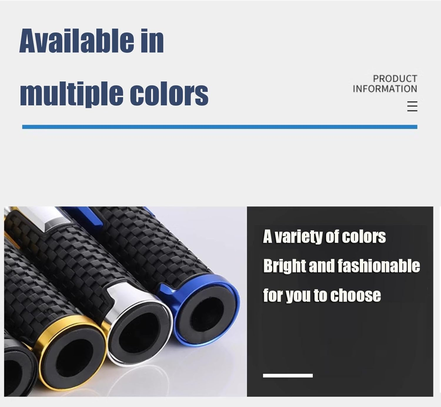 Handlebar Grips for Kawasaki for Ninja ER-6N ER6N ER 6N 2006-2018 Motorcycle Hand Grips CNC Aluminum Handle Bar Non Slip Rubber Hand Grip Handlebar Handle Bar - Black image number 5