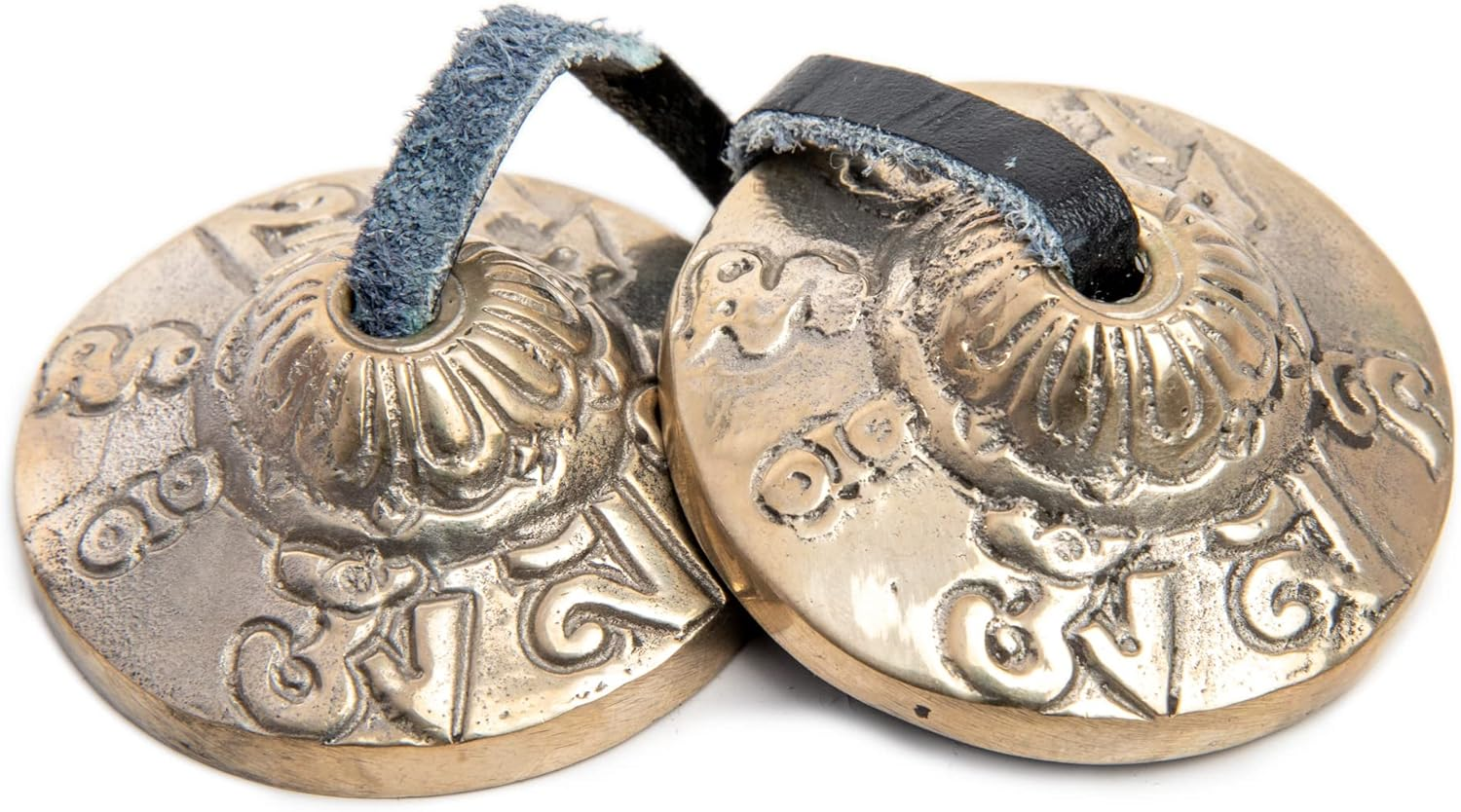 Tingsha Cymbals Bells - Easy to Play - Meditation Mindfulness Bronze Chime for Chakra Healing Sound Bath Spiritual Gifts Handcrafted Tibetan by Himalayan Bazaar image number 2