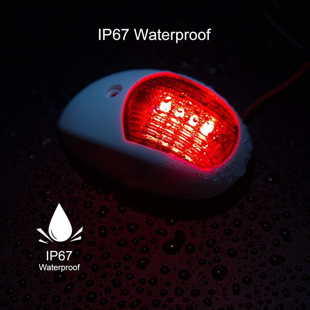 Osinmax Boat Navigation Light, Marine Navigation Lights, Bow Light for Boats Led. Ideal for Pontoon and Small Boat image number 5
