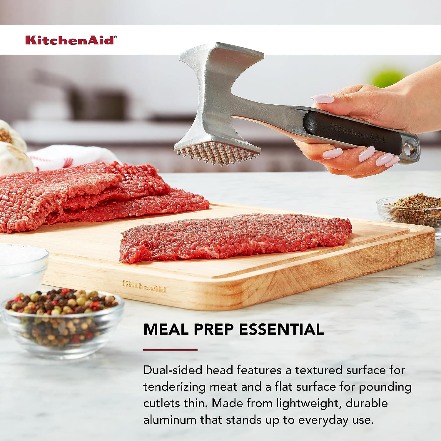 Kitchenaid KO119OHOBA Gourmet Meat Tenderizer, One Size, Black 1 image number 3