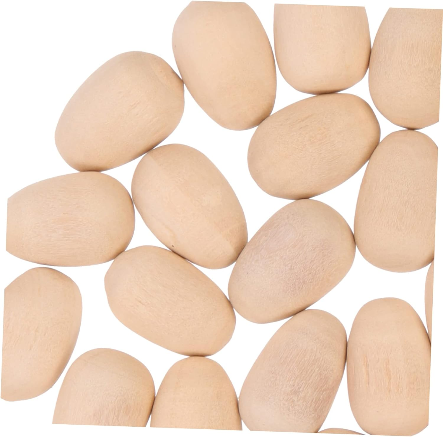 100Pcs Wooden Fake Eggs Easter Decorations Simulation Holder for Party image number 5