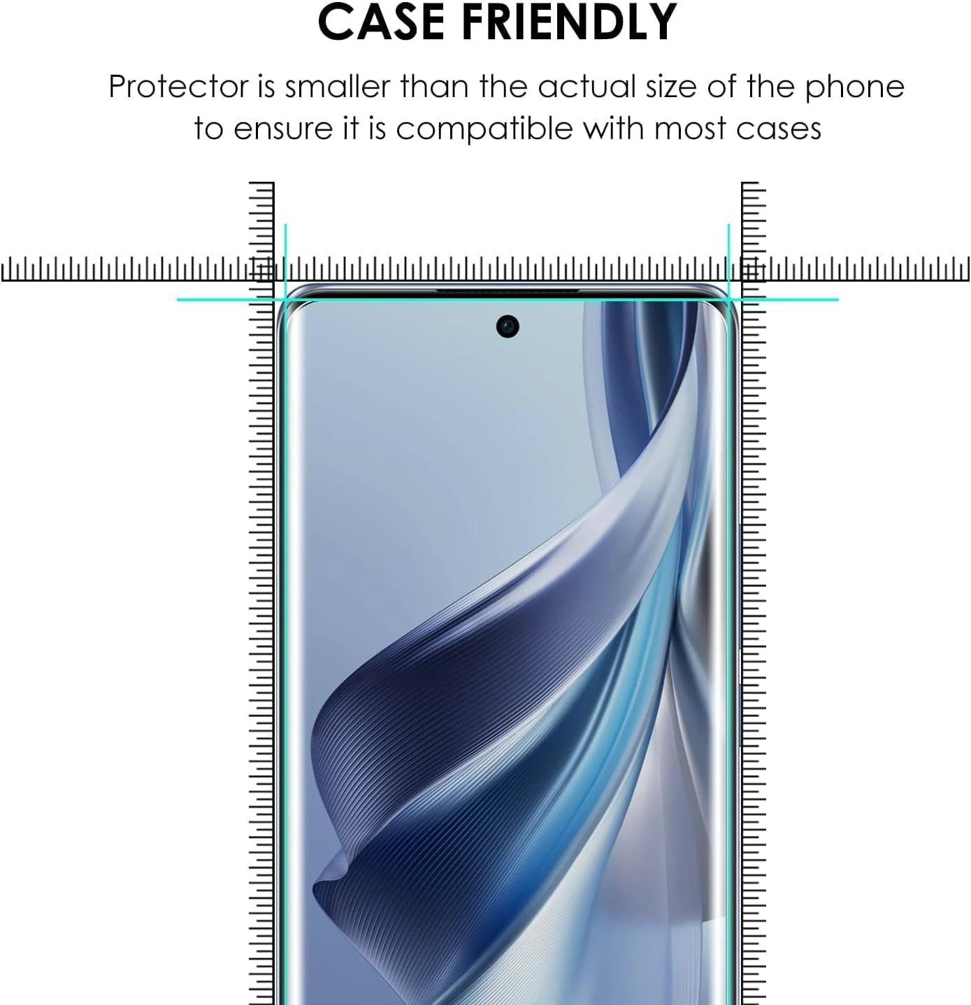 3D Curved Tempered Glass Screen Protector for Oneplus 13 &ndash; Full Adhesive, Edge-To-Edge Coverage, Case-Friendly, HD Clarity, Scratch-Resistant image number 2