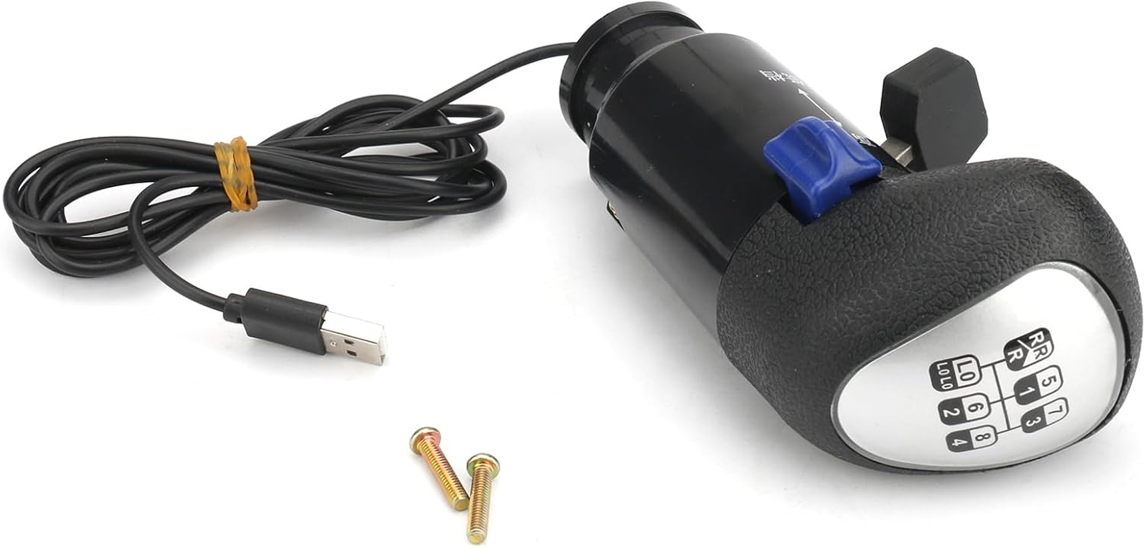 ZLYLVRC USB Gearshift Knob Compatible for Logitech G29 G27 for Thrustmaster TH8A TH8S USB Truck Simulator Shifter PC Racing Shifter image number 2