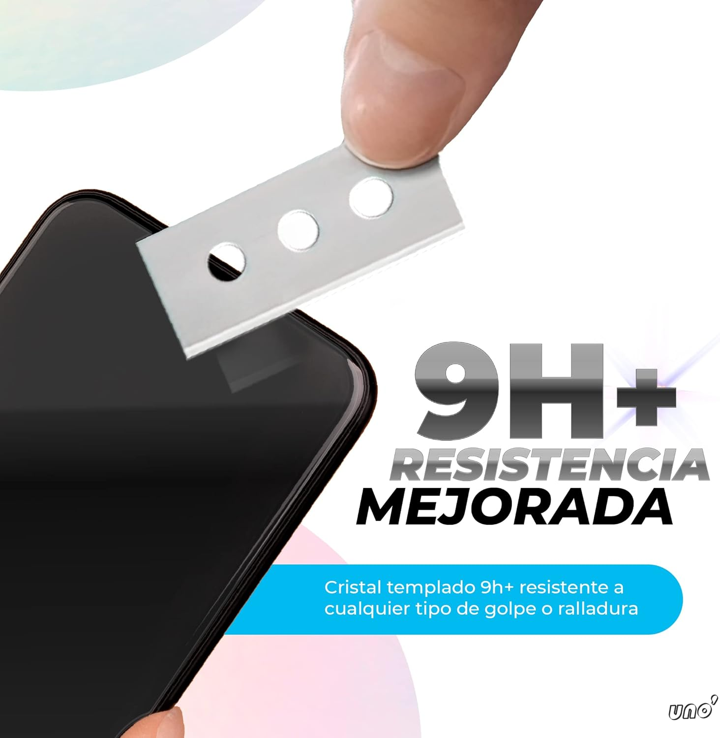 Uno'[3 Pack] Tempered Glass Screen Protector for Xiaomi Redmi Note 13 Pro 4G/5G, Ultra Resistant, 9H Hardness, Bubble-Free, High Definition, Anti-Scratch and Fingerprint Free, Simple image number 3