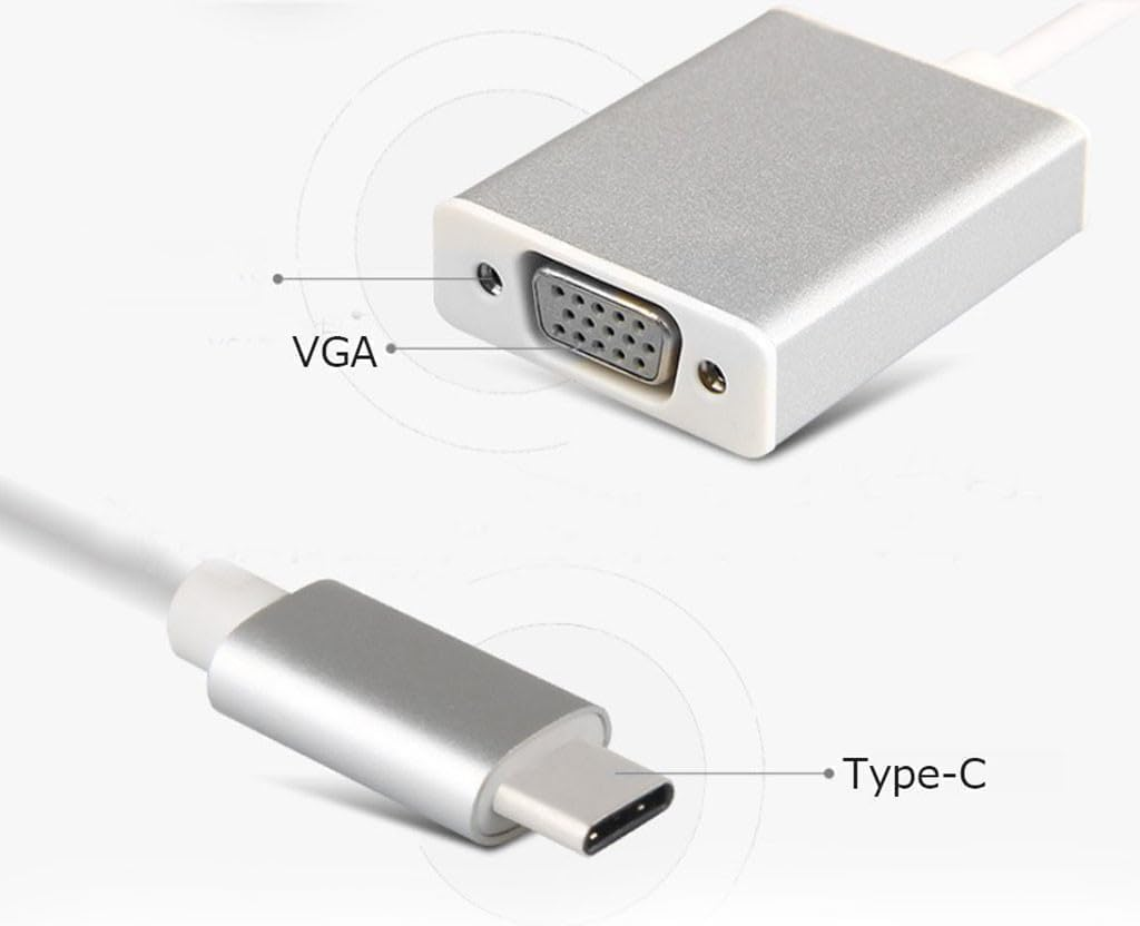 USB C to VGA Adapter for Monitor 1080P, VGA to USB C Adapter Cable for Surface Pro Macbook Chromebook, Compatible with Thunderbolt 3 Thunderbolt 4 USBC Type C image number 6