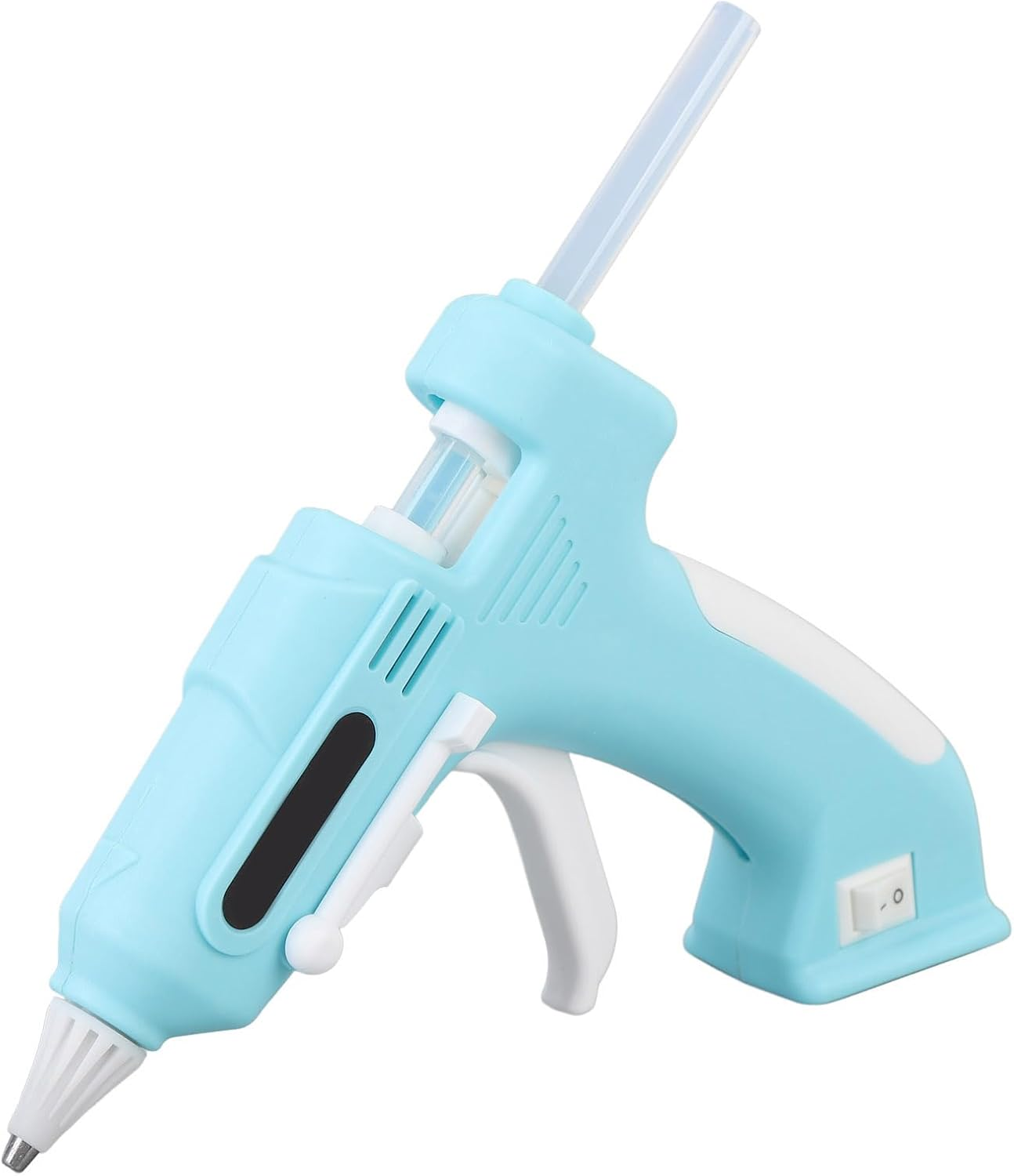 Cordless Hot Glue Gun Kit with 10 Glue Sticks, Fast Preheating Hot Melt Gun, 2000Mah Rechargeable Glue Gun with Nozzle Stand, for Crafts, Artwork, DIY Cat Carriers (Green)