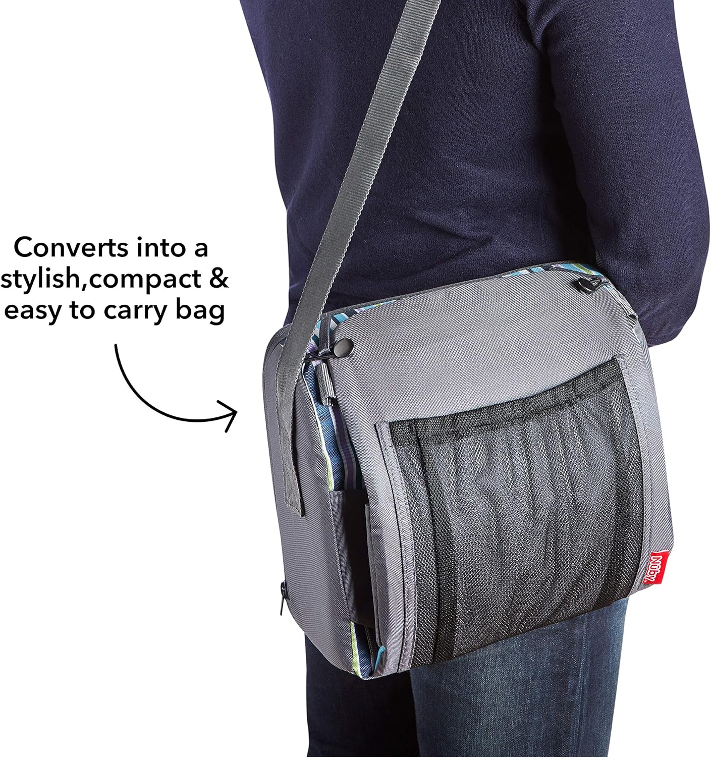 Nuby Travel Booster Seat, Folds into a Handy Bag image number 2