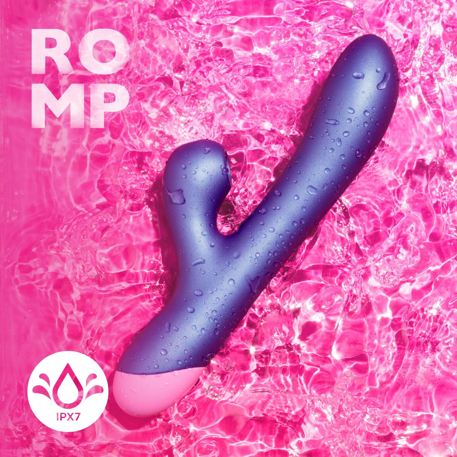 ROMP Pulse Rabbit Vibrator & Clit Sucker | Clitoral Suction Device & G Spot | G-Spot Stimulation & Clitoris Sucker with Pleasure Air Technology | Rechargeable & Waterproof | Adult Sex Toy for Women