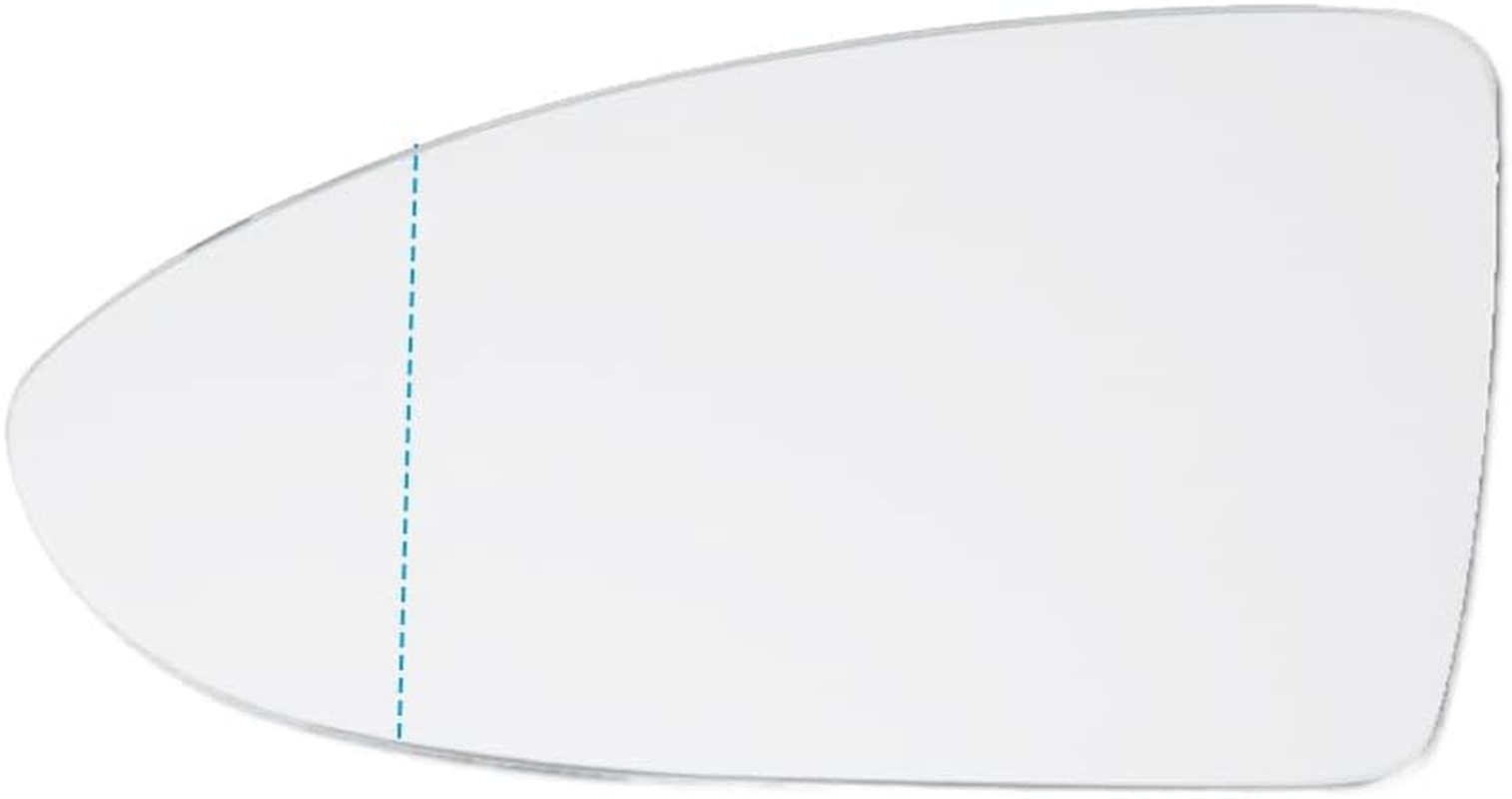 KAKA AUTO PARTS Car Rearview Mirrors Left Side Mirror Glass Compatible with VW GOLF MK7 MK7.5 13-18 Heated Convex with Base image number 1