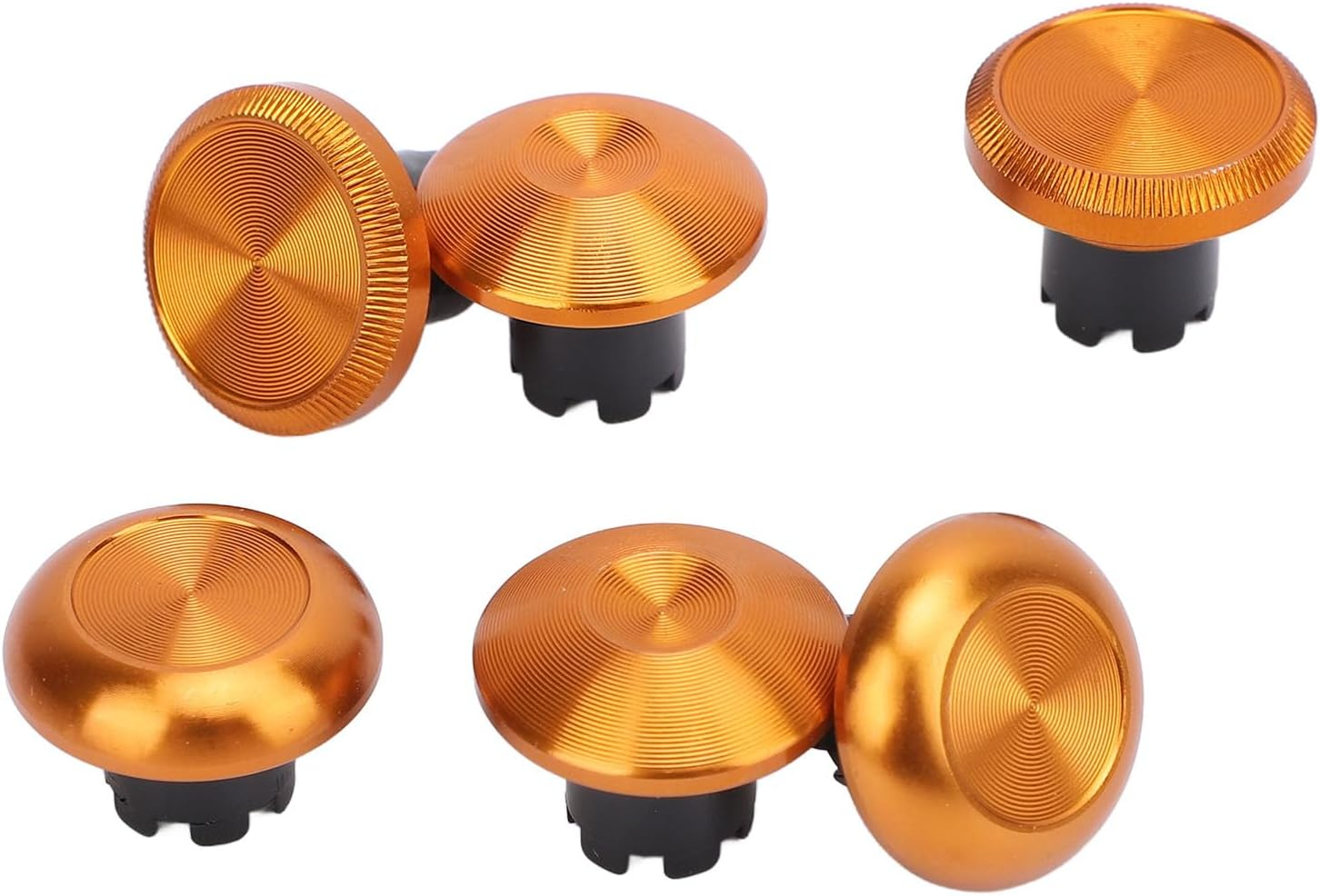 Metal Thumbsticks for PS5 Edge, Thumb Stick for PS5 Pro Elite, for PS4, for Switch Pro, for Xboxone, for Xboxseries, Thumbstick Replacement (Gold)