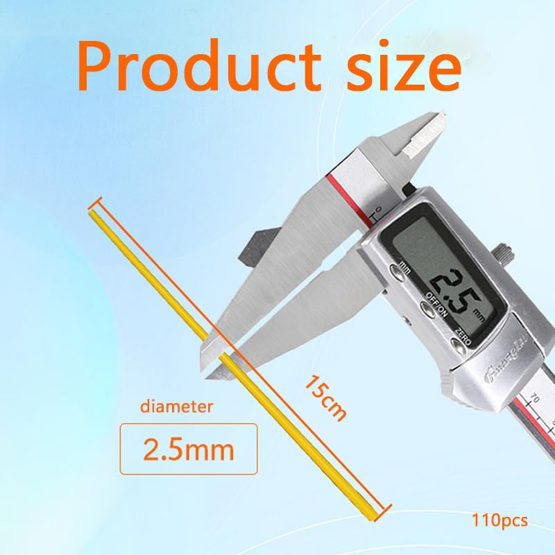 WADY 110Pcs 3D Doodler Pen Refills - 22 Colors 3D Printing Filament Refill Pack for 3Doodler Start+ 3D Pen, Safe PCL Filament Low Temperature 2.5Mm Thick,Compatible Only with Start Pen image number 2